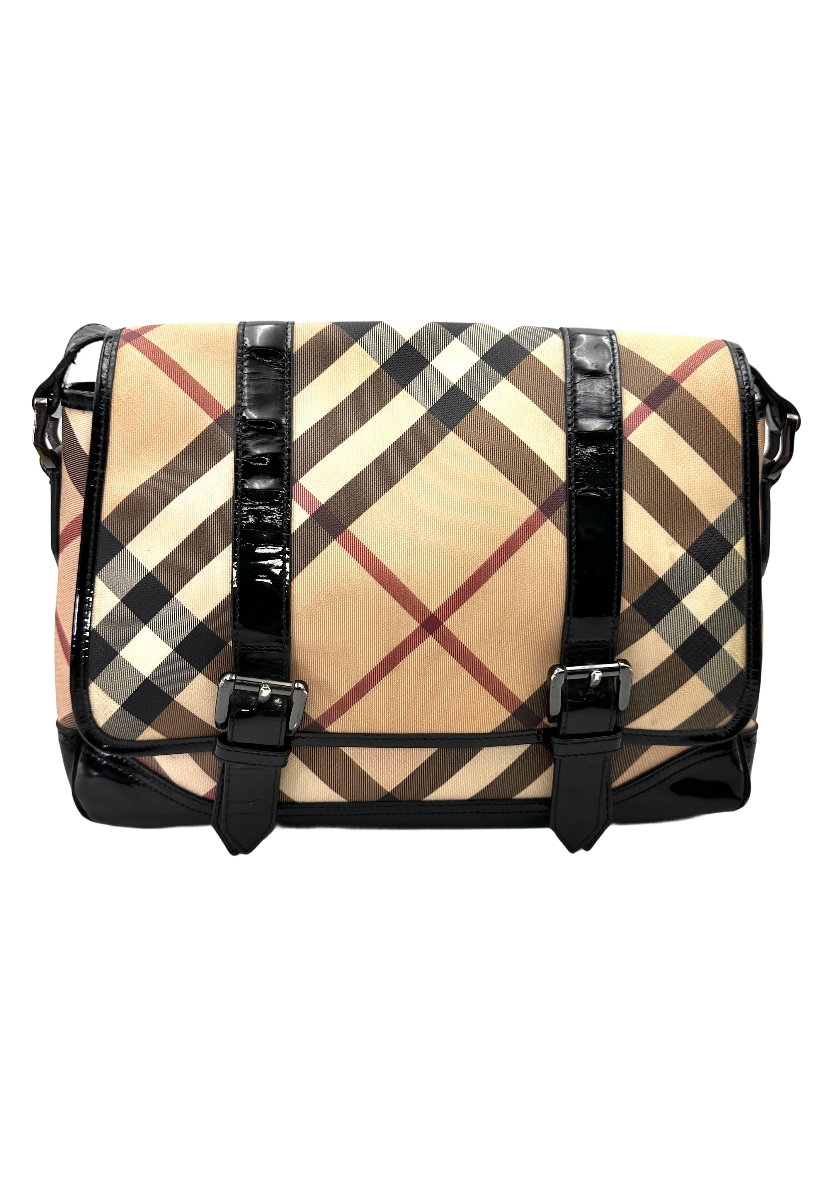 Burberry Nova Check Canvas Messenger Bag BR71