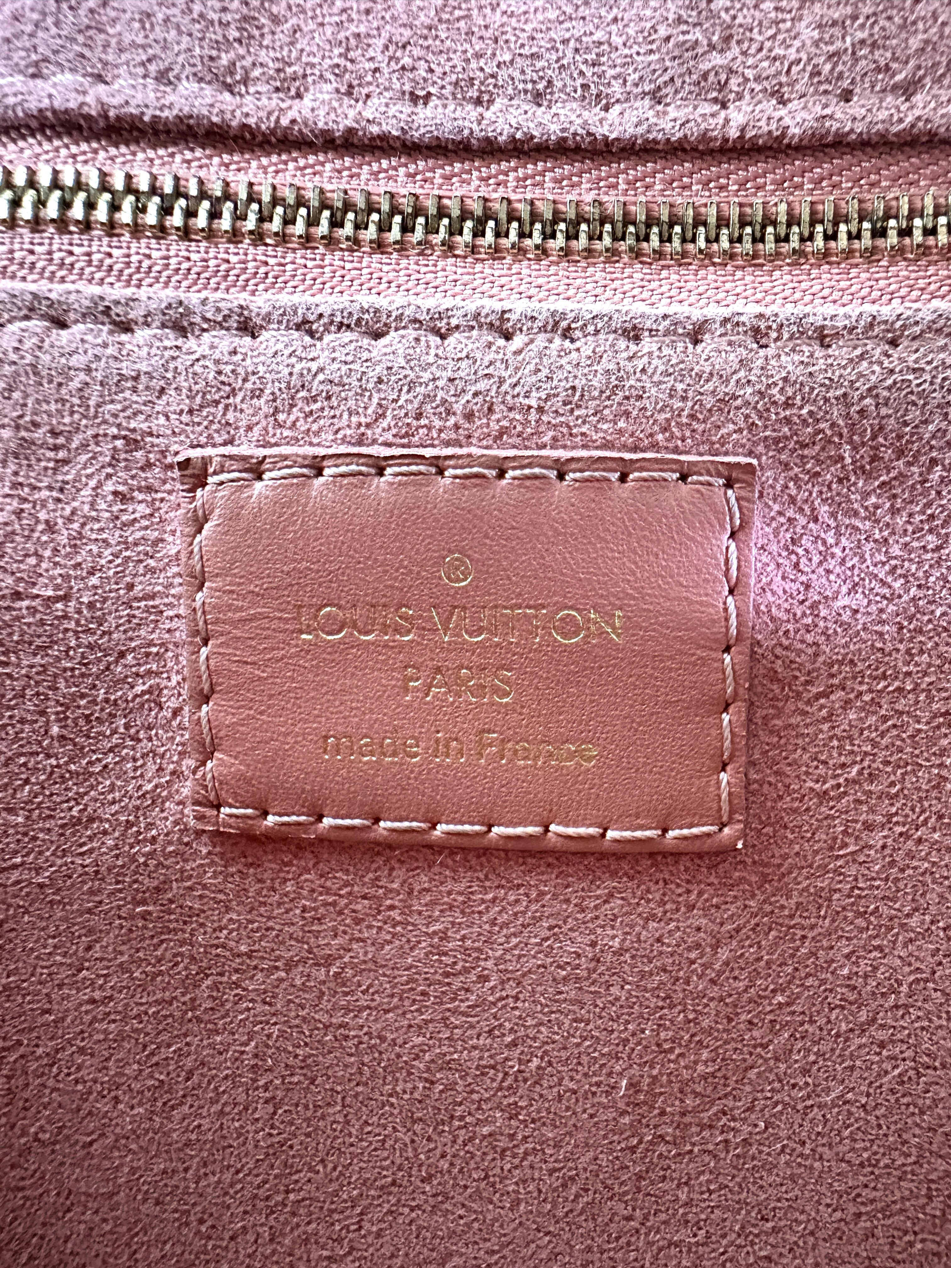 Louis Vuitton Petite Malle Souple Monogram Empreinte & Pink Leather Handle Bag LV2991