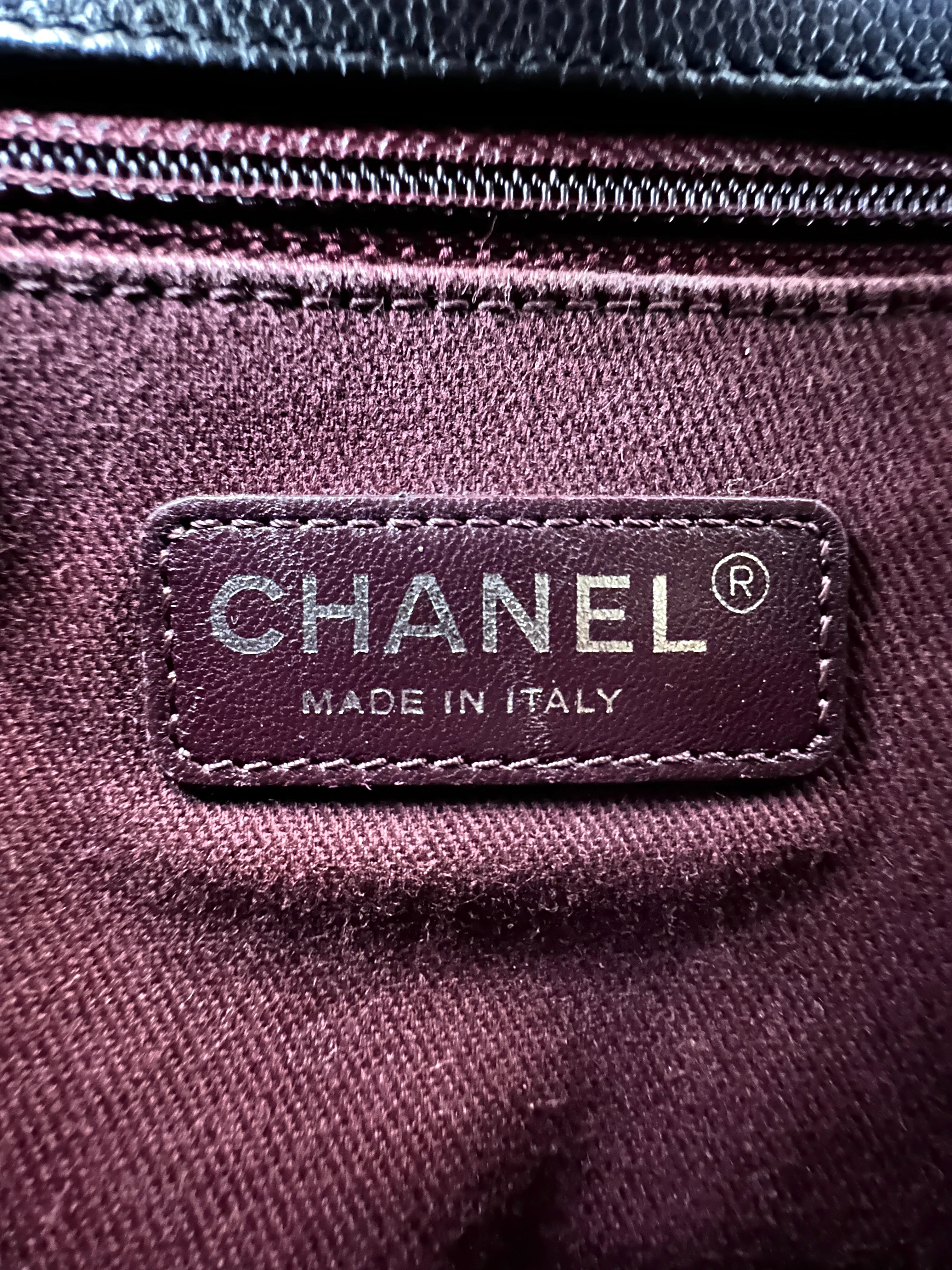 Chanel CoCo Handle Black Quilted Leather Large Size Shoulder Bag(21***28) CC2135