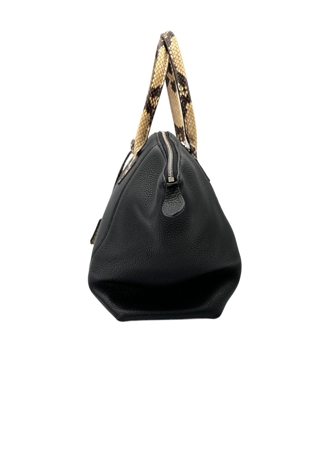 Louis Vuitton Lockit Black Leather Python Handle Bag LV2993