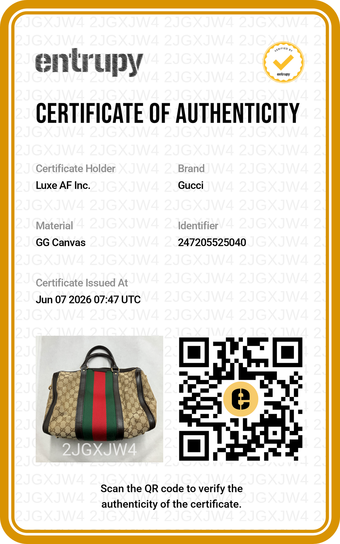 Gucci GG Supreme Canvas Web Boston Bag GG1294