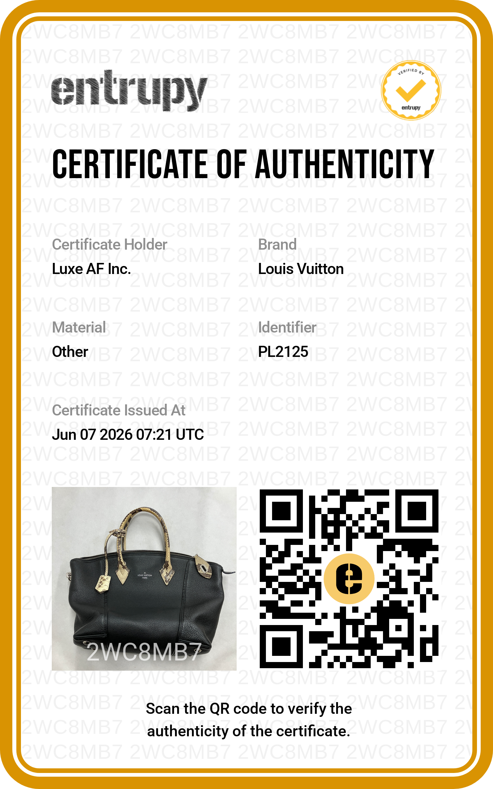 Louis Vuitton Lockit Black Leather Python Handle Bag LV2993