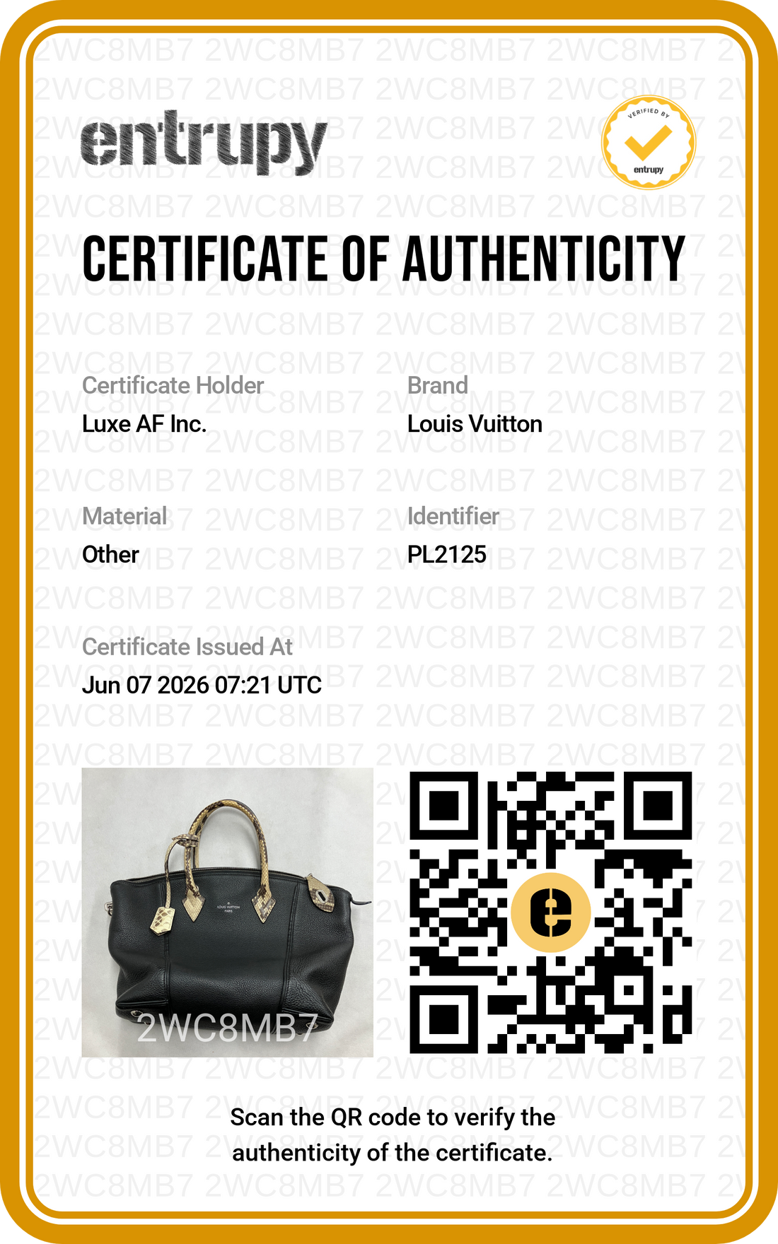 Louis Vuitton Lockit Black Leather Python Handle Bag LV2993