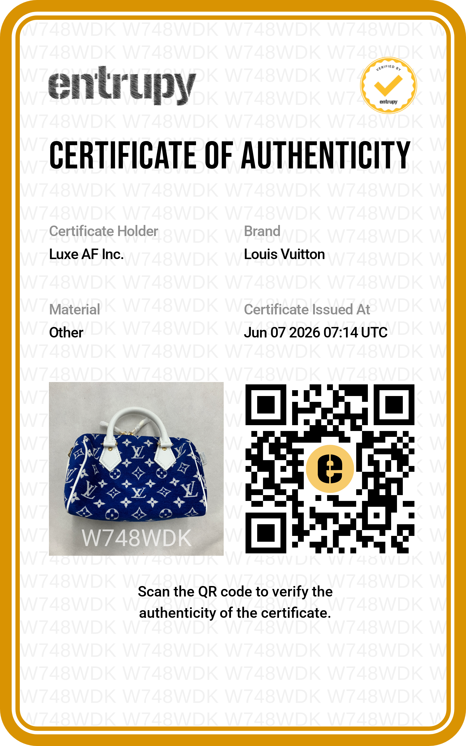 Louis Vuitton Speedy20 Blue/White Monogram Jacquard Handle Bag LV2992
