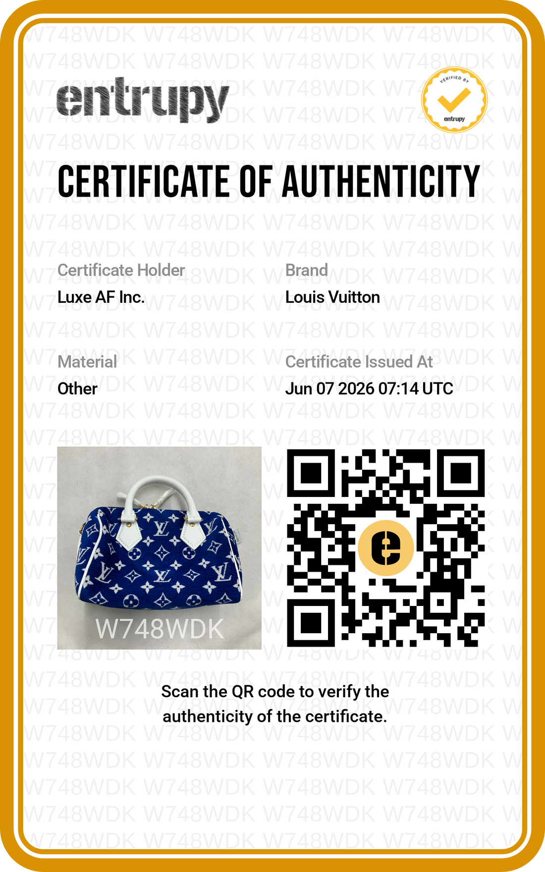 Louis Vuitton Speedy20 Blue/White Monogram Jacquard Handle Bag LV2992