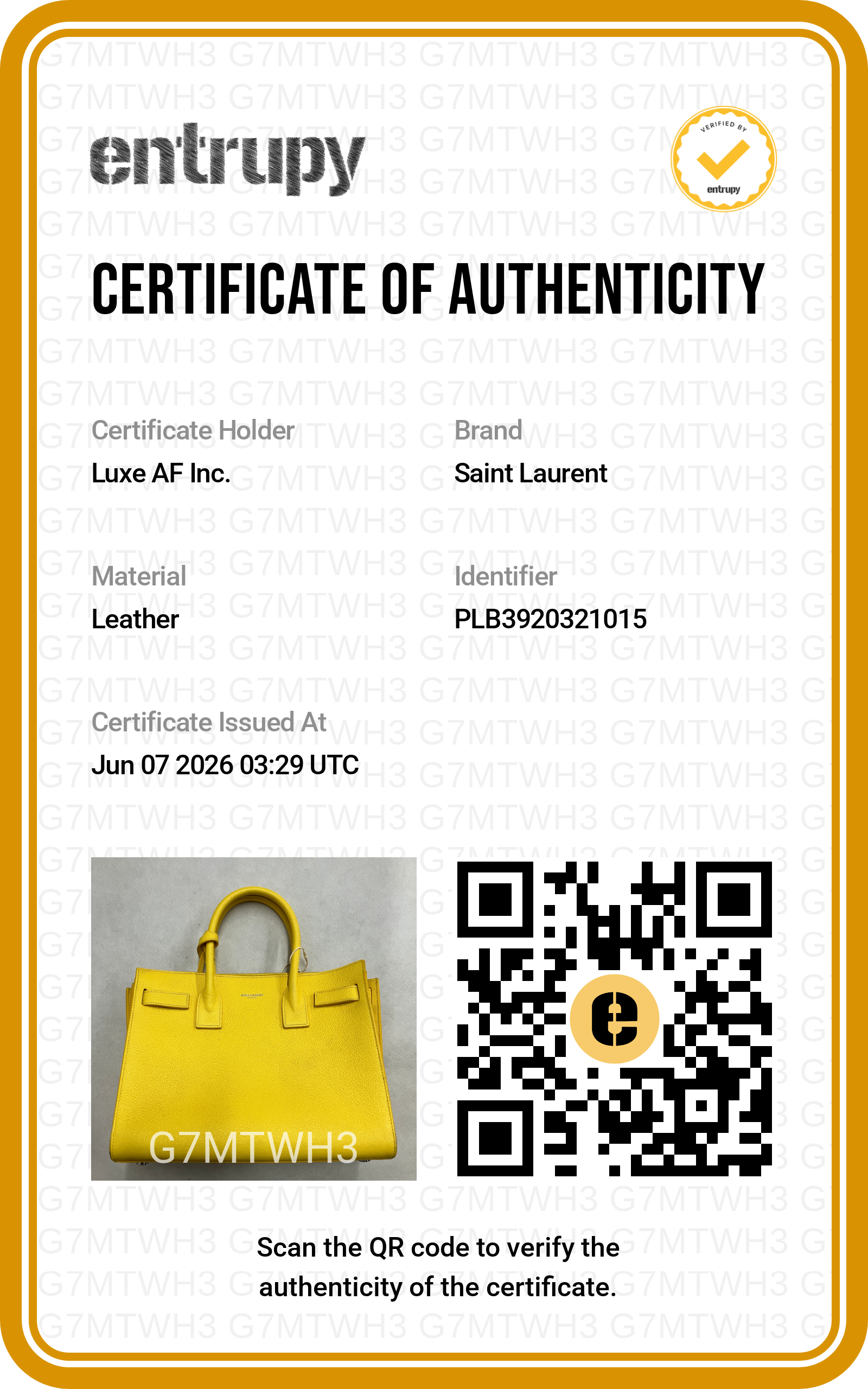 Saint Laurent Sac de Jour Yellow Leather Handle Bag SL266