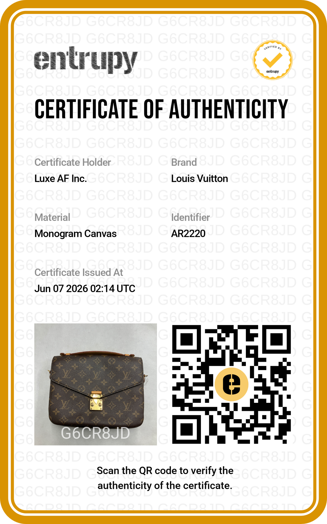 Louis Vuitton Monogram Canvas Pochette Metis LV2985