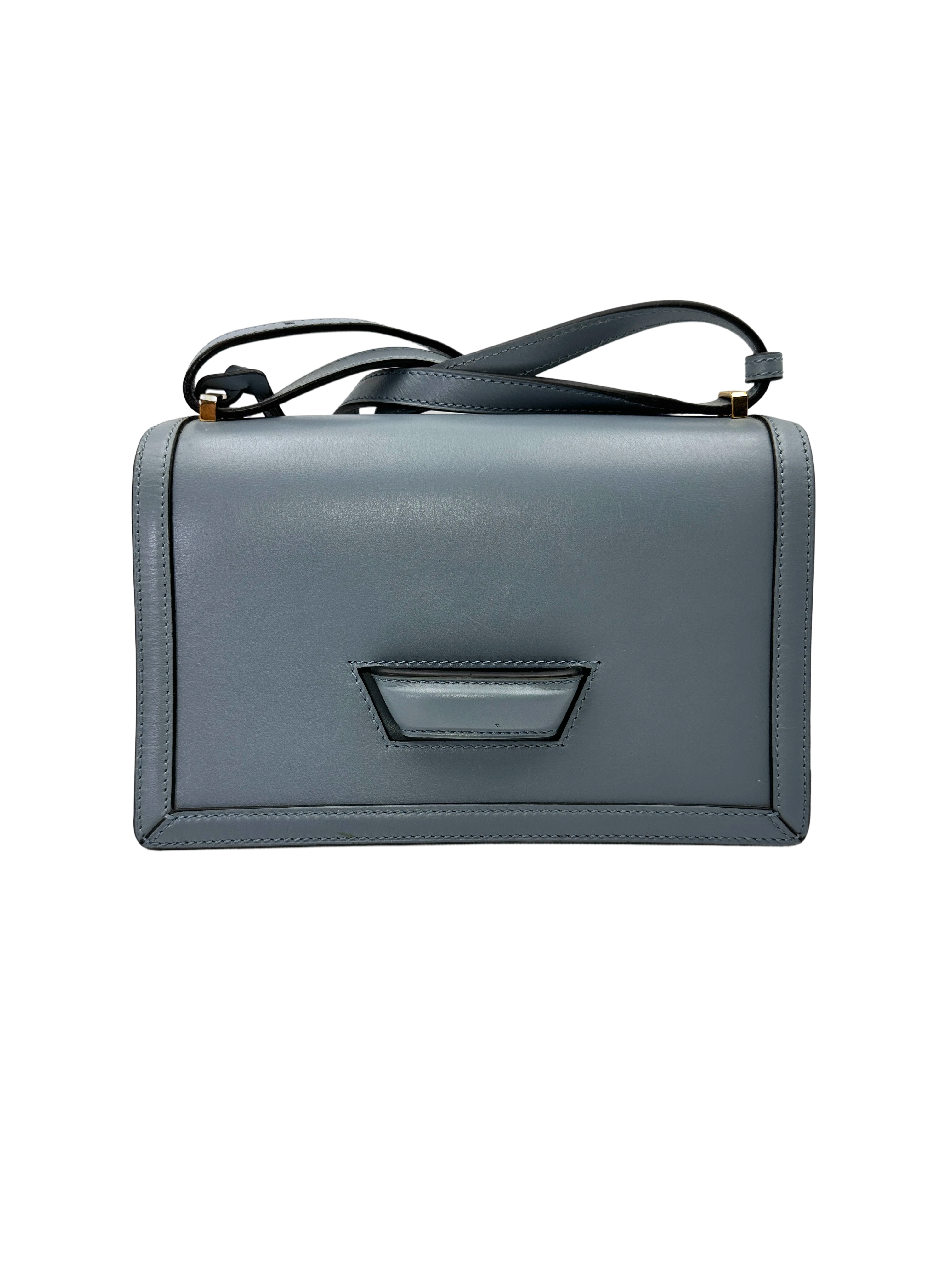 Loewe Barcelona Blue Leather Flap Bag LW90