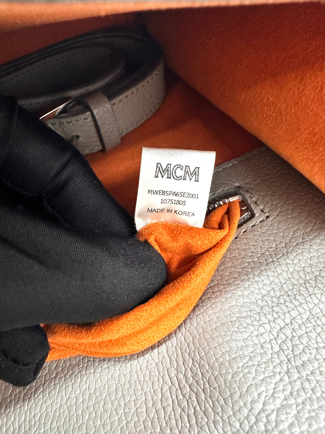 MCM Patricia Park Avenue Grey Leather Handle Bag MCM44