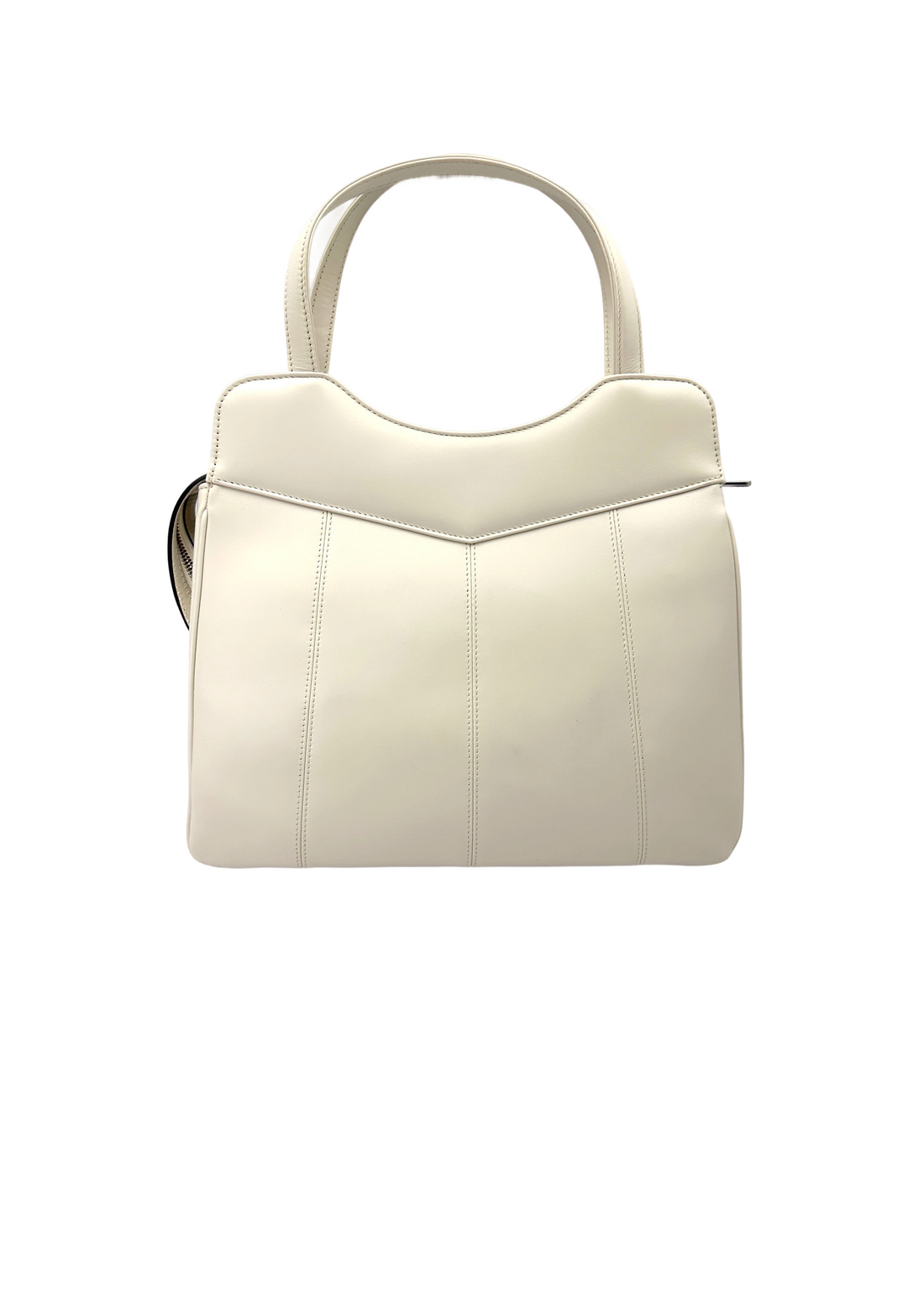 Gucci Petite GG White Leather Handle Bag GG1300