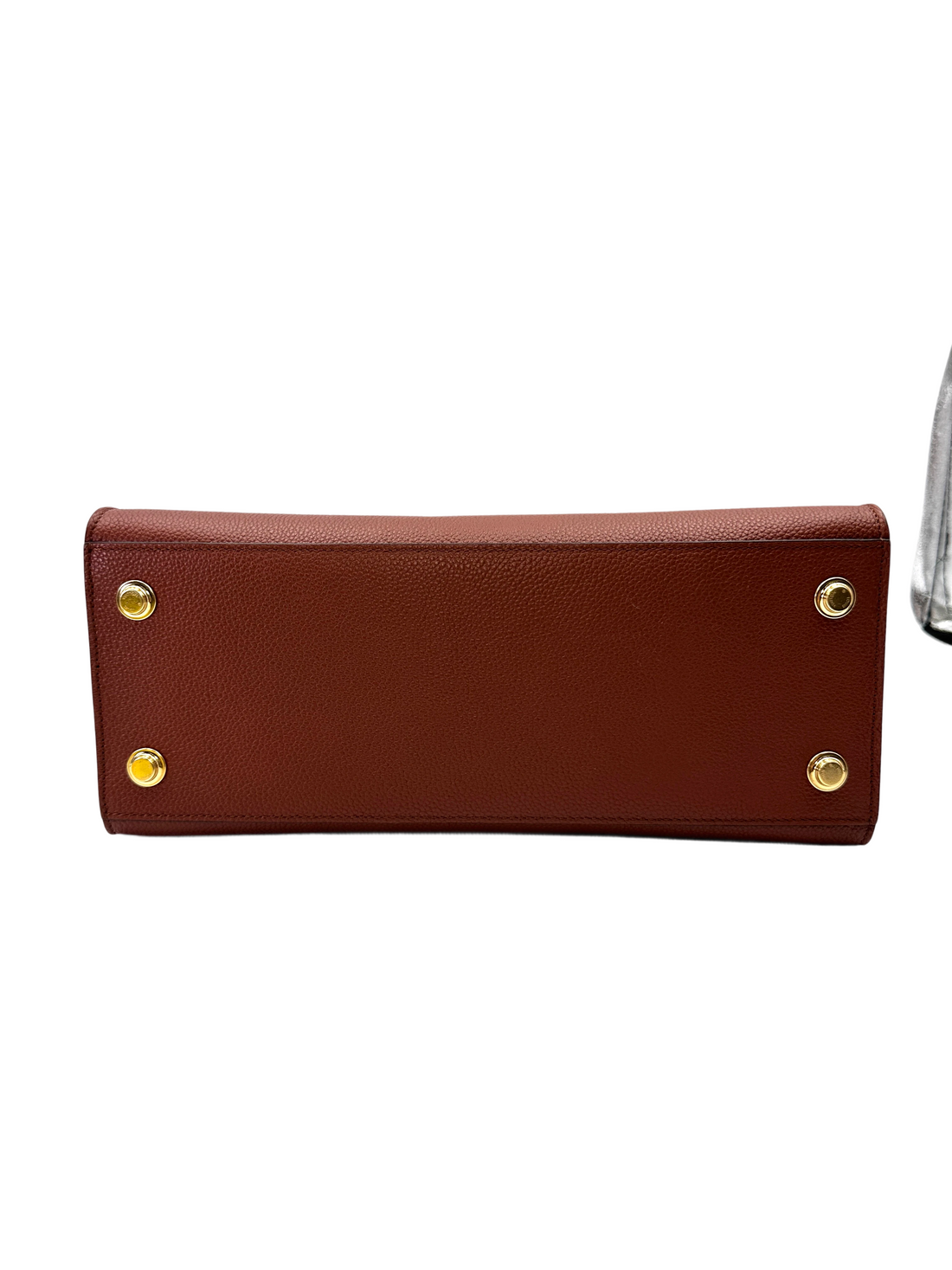 Louis Vuitton City Steamer MM Brown/White Grained Leather Handle Bag LV3001