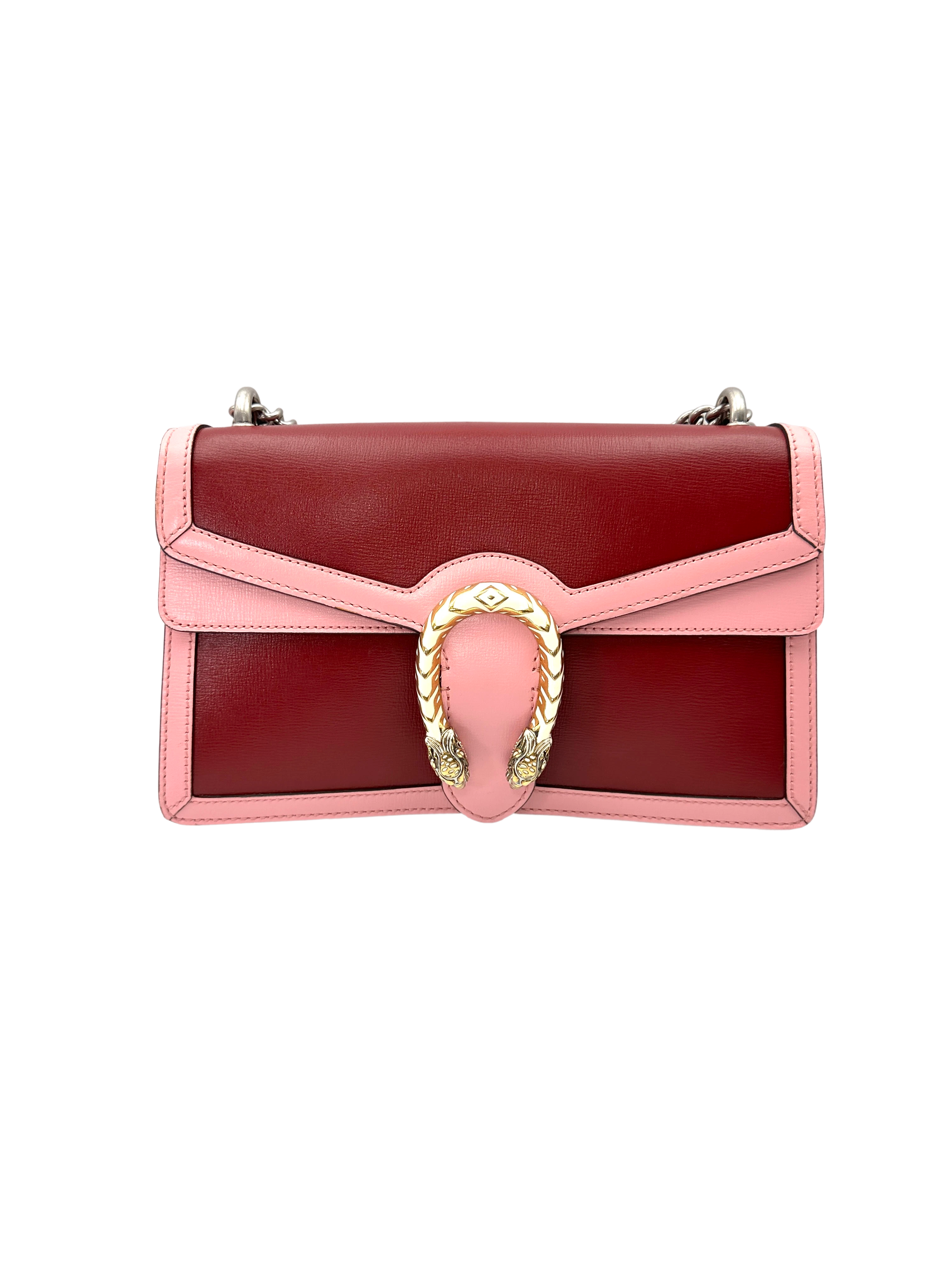 Gucci Dionysus Pink Leather Shoulder Bag GG1290