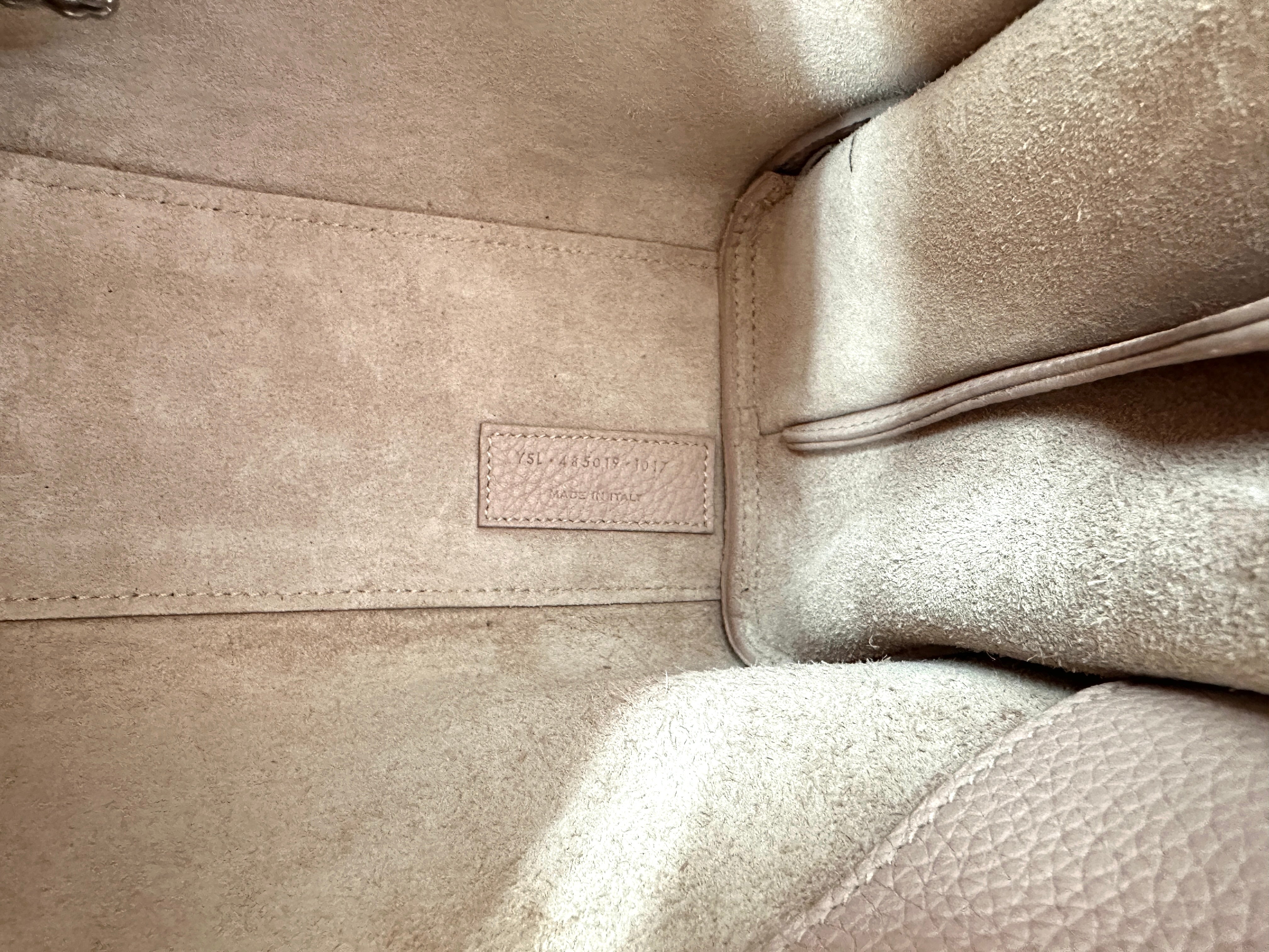 Saint Laurent Sac de Jour Light Pink Leather Small Size Handle Bag SL255