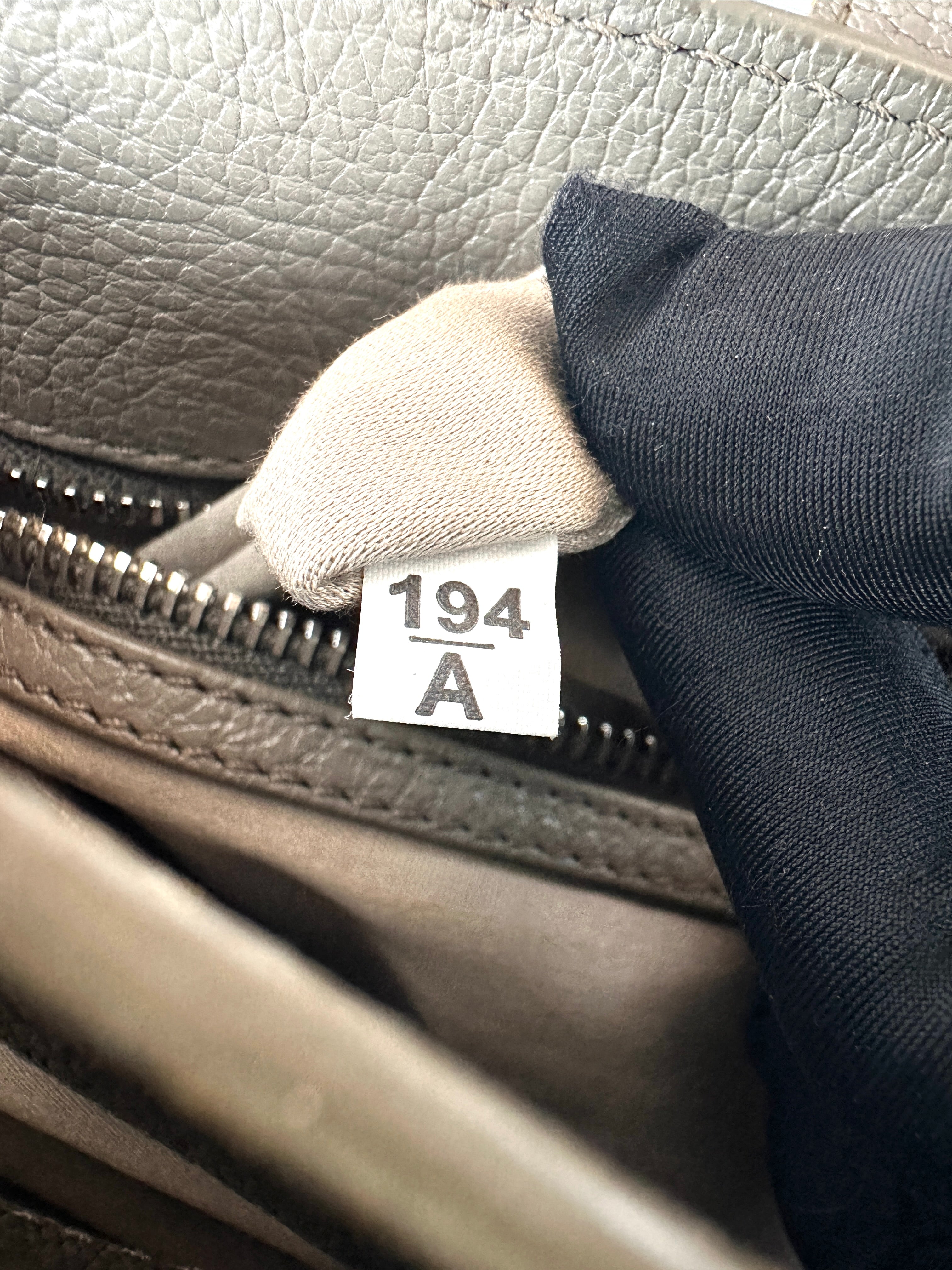 Miu Miu Madras Grey Leather Handle Bag MM36