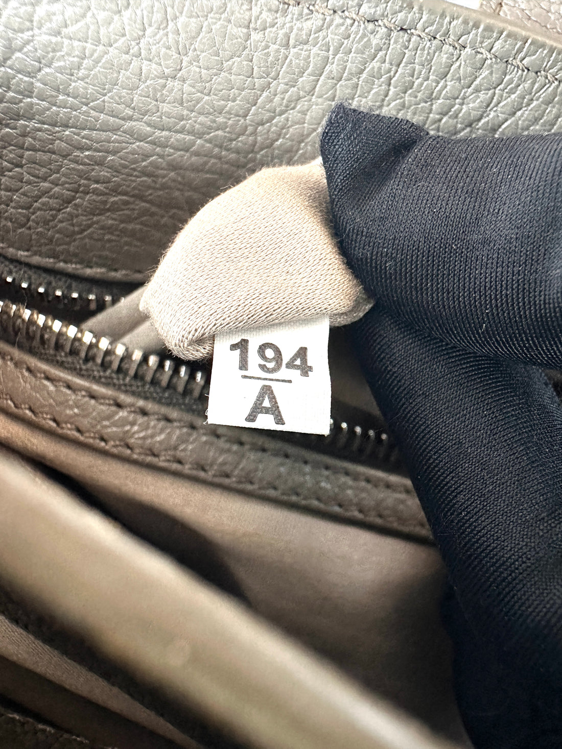 Miu Miu Madras Grey Leather Handle Bag MM36