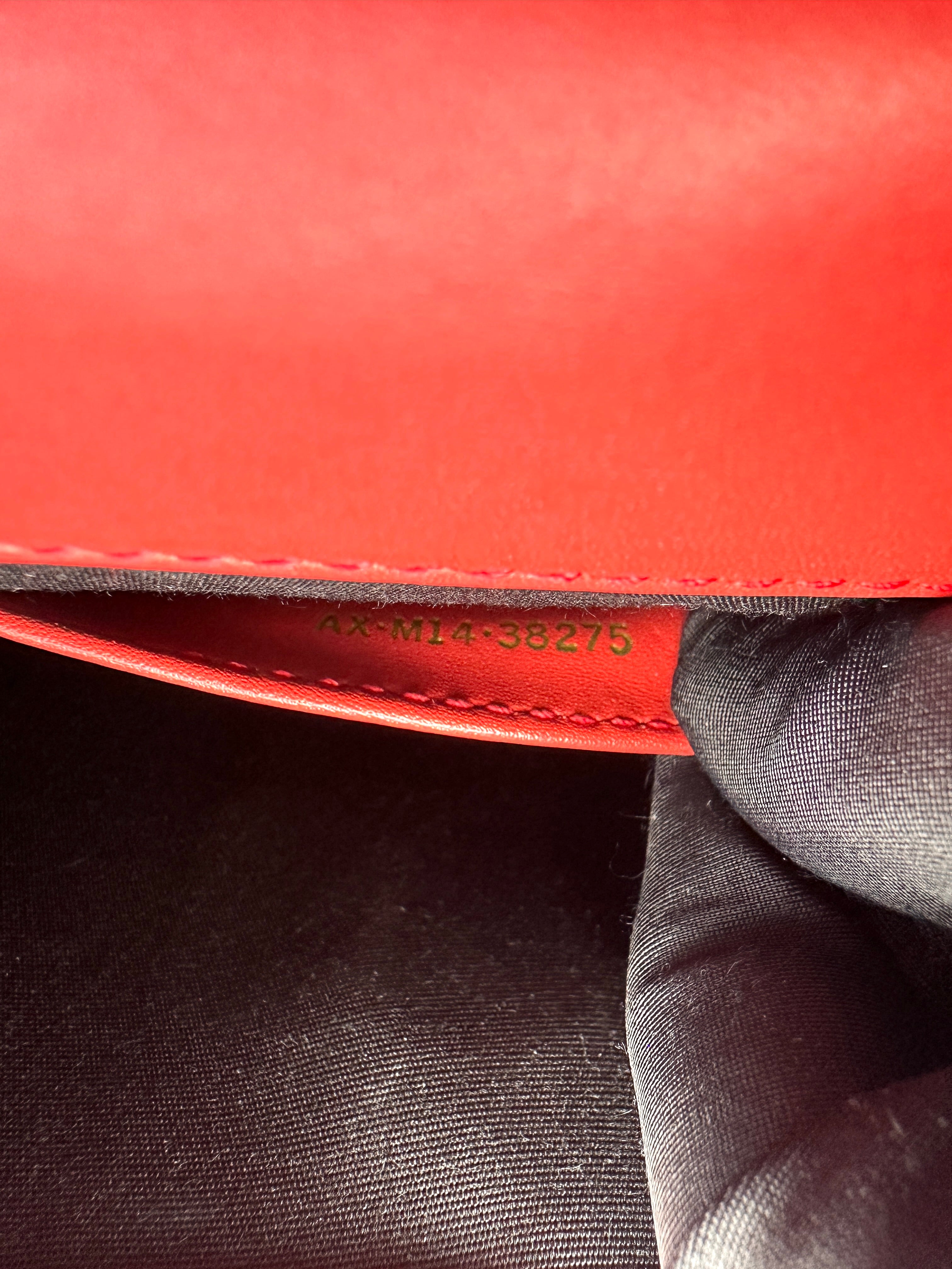 Bvlgari Serpenti Forever Red Leather Shoulder Bag BS46