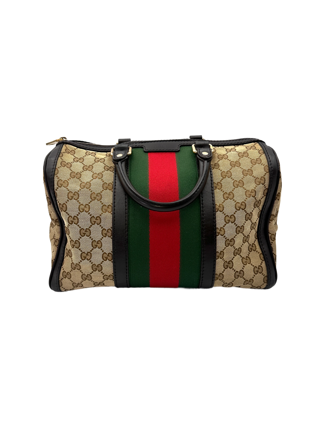 Gucci GG Supreme Canvas Web Boston Bag GG1294