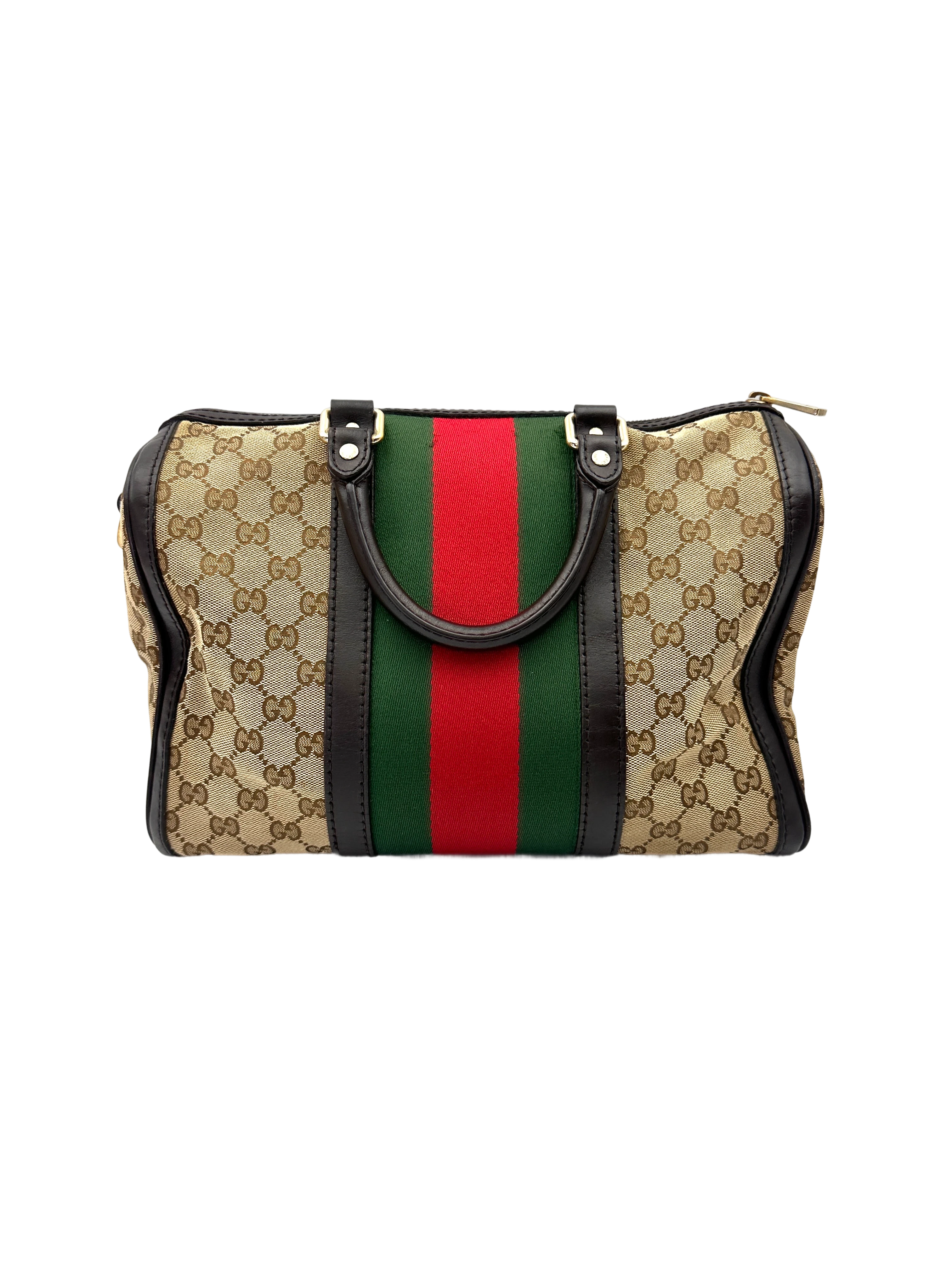 Gucci GG Supreme Canvas Web Boston Bag GG1294
