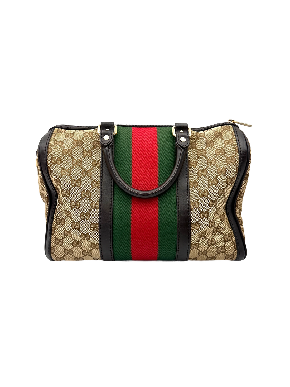Gucci GG Supreme Canvas Web Boston Bag GG1294