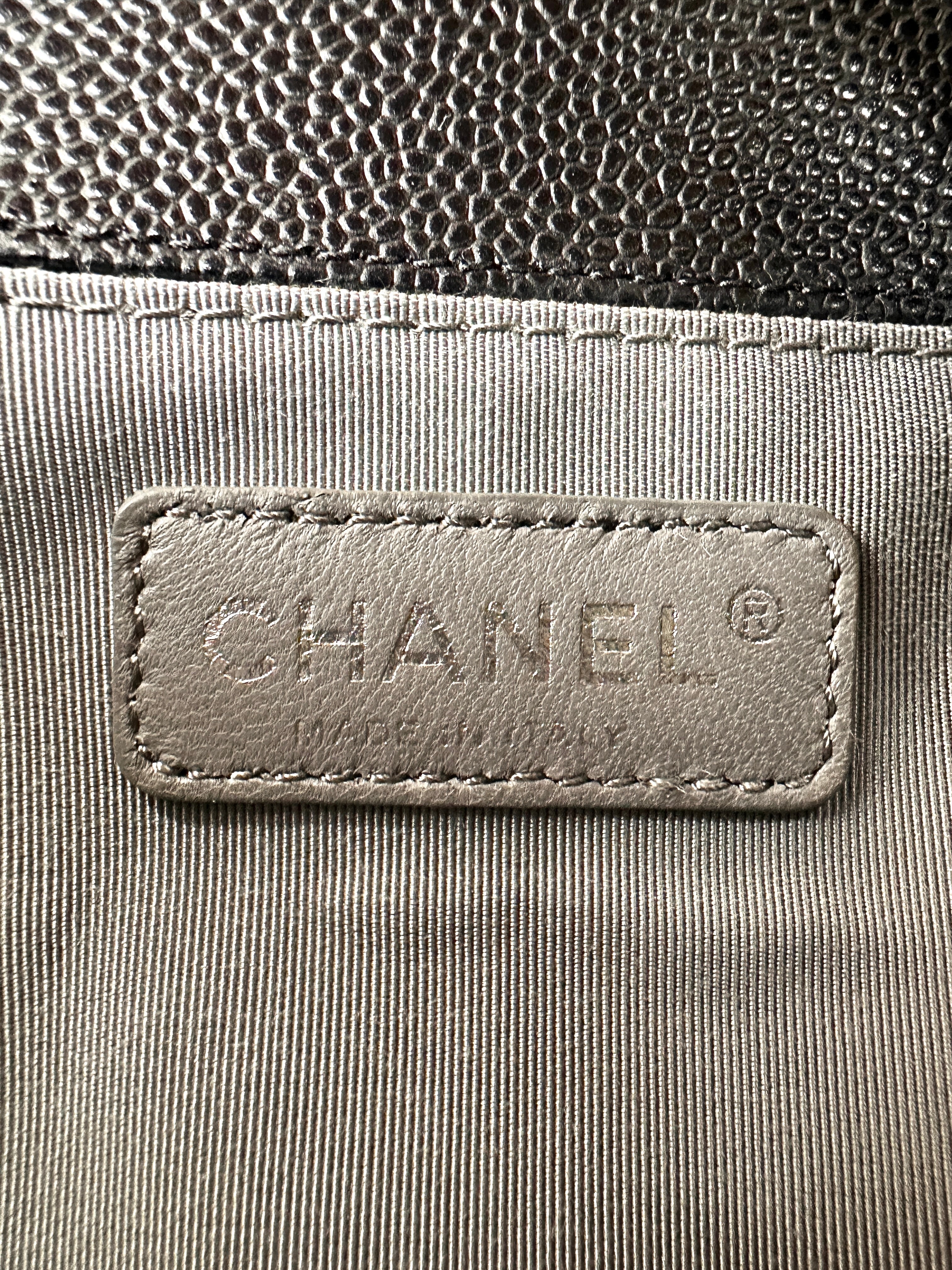 Chanel LeBoy Black Quilted Leather Flap Bag With Silver Buckle(17***04) CC2140