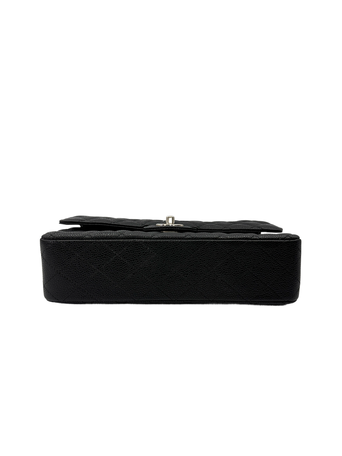 Chanel Classic Flap Black Quilted Leather Medium Size Shoulder Bag(15***25) CC2139