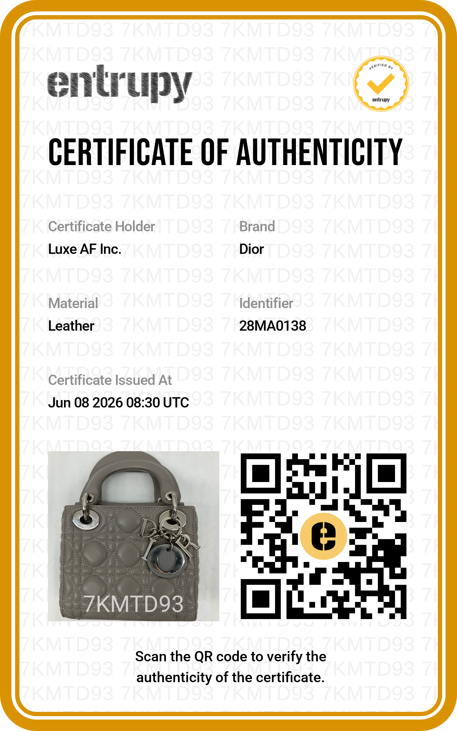 Christian Dior Lady Dior Grey Cannage Lambskin Handle Bag With Silver Charms DR793