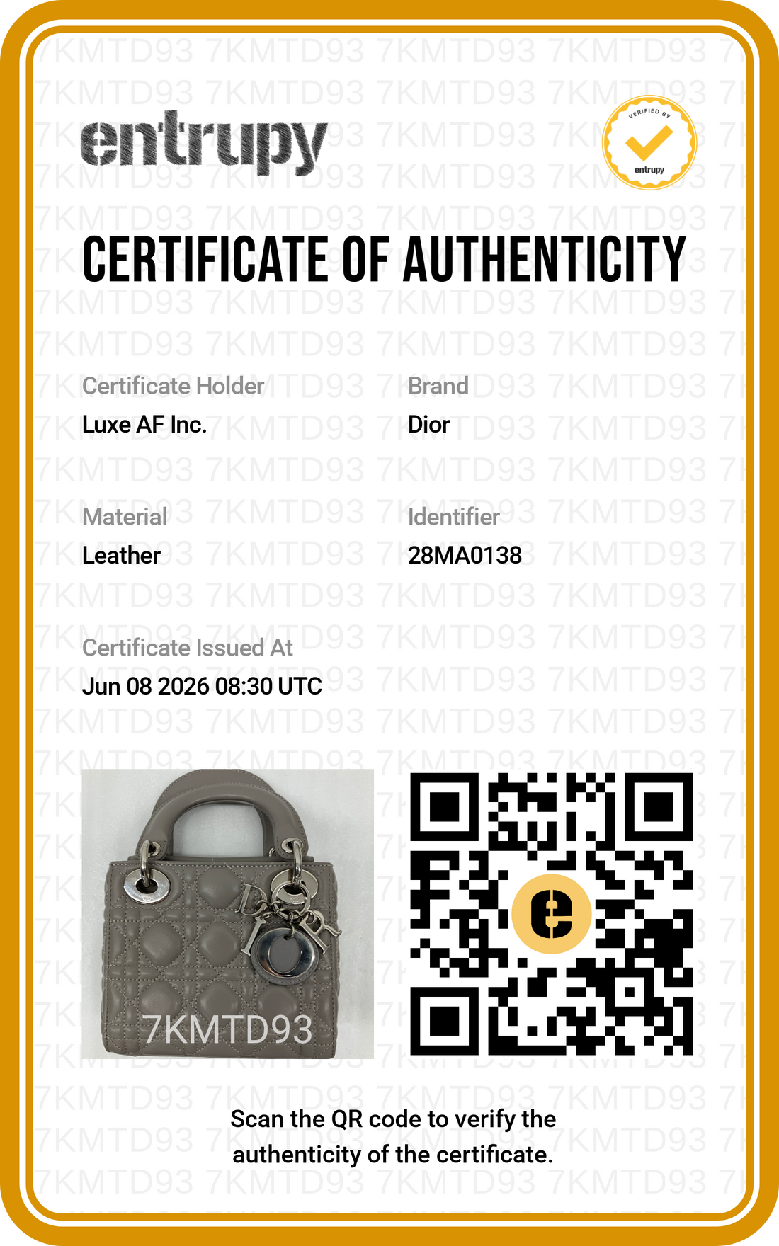 Christian Dior Lady Dior Grey Cannage Lambskin Handle Bag With Silver Charms DR793