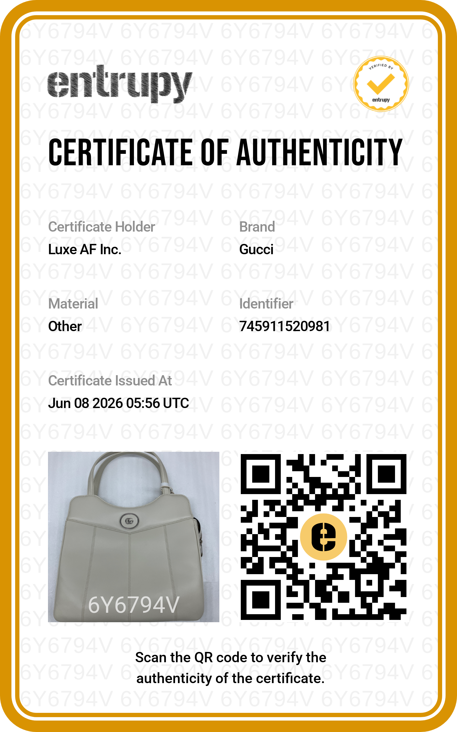 Gucci Petite GG White Leather Handle Bag GG1300