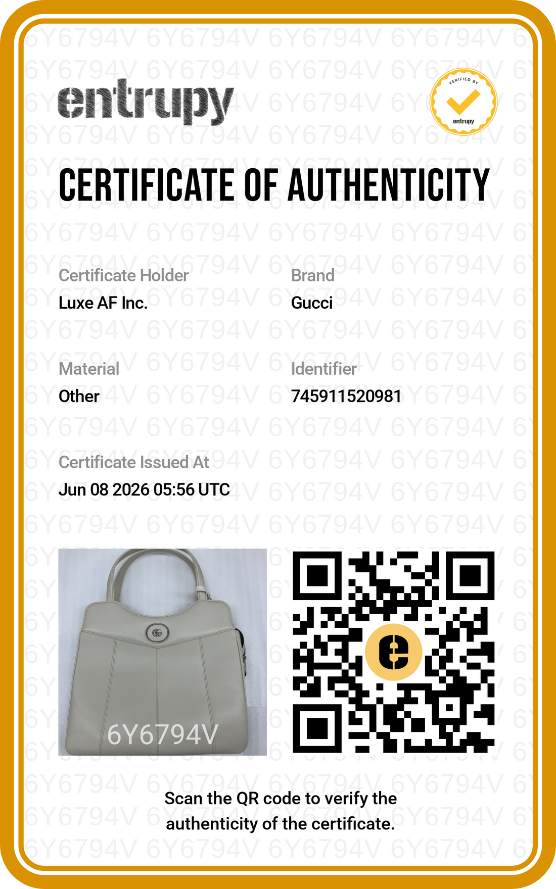Gucci Petite GG White Leather Handle Bag GG1300