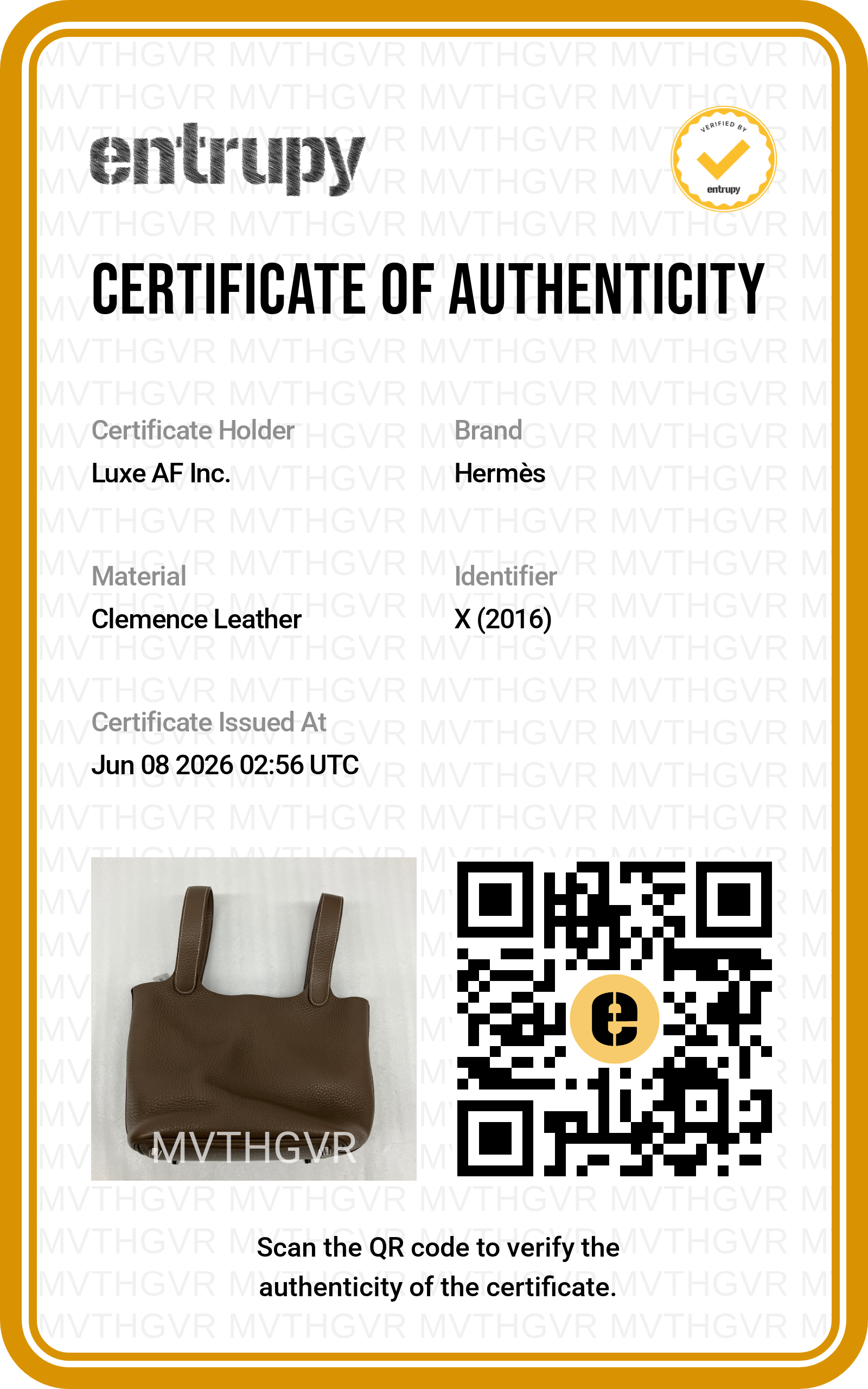 Herme Picotin Lock Grey Leather Handle Bag HR124