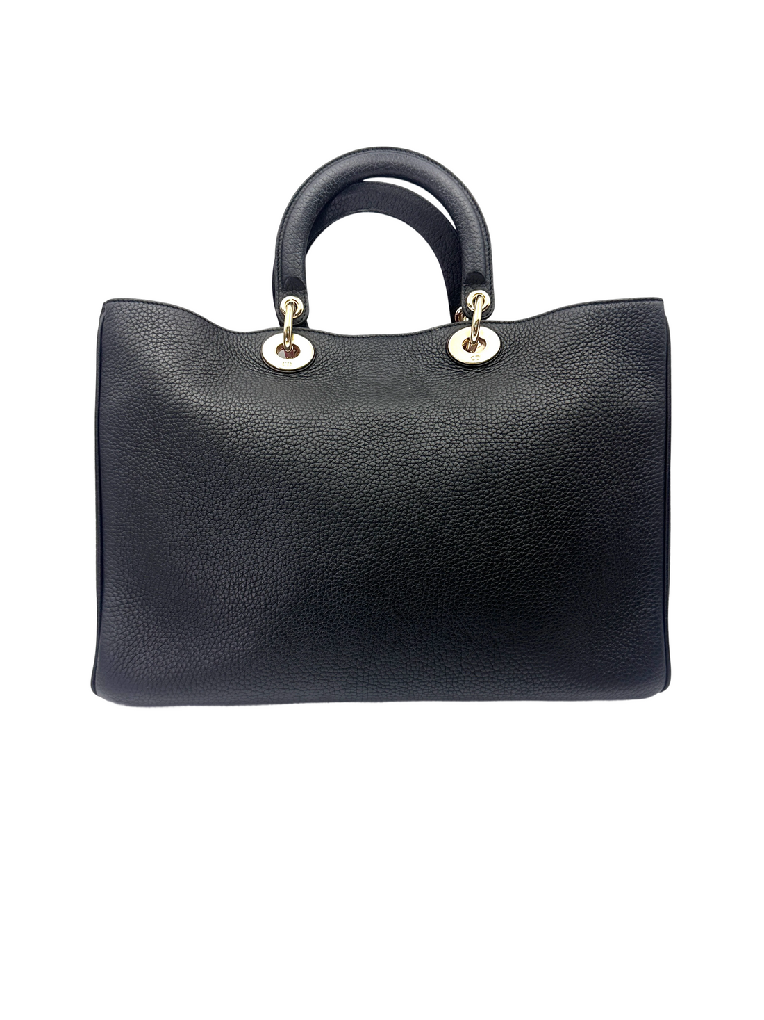 Christian Dior Diorissimo Black Leather Shoulder Bag DR795