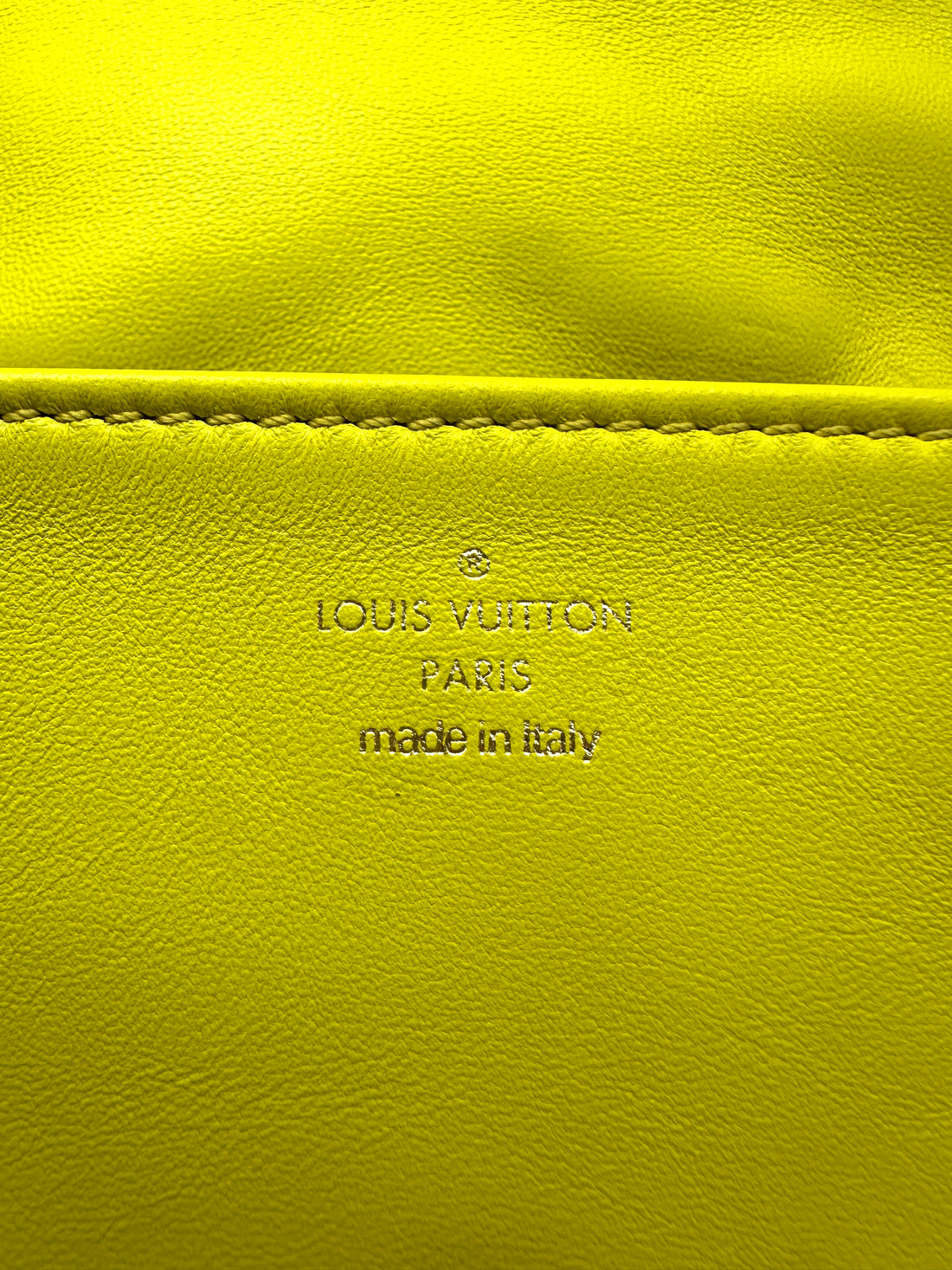 Louis Vuitton Coussin Yellow Embossed Puffy Leather Mini Shoulder Bag LV3007