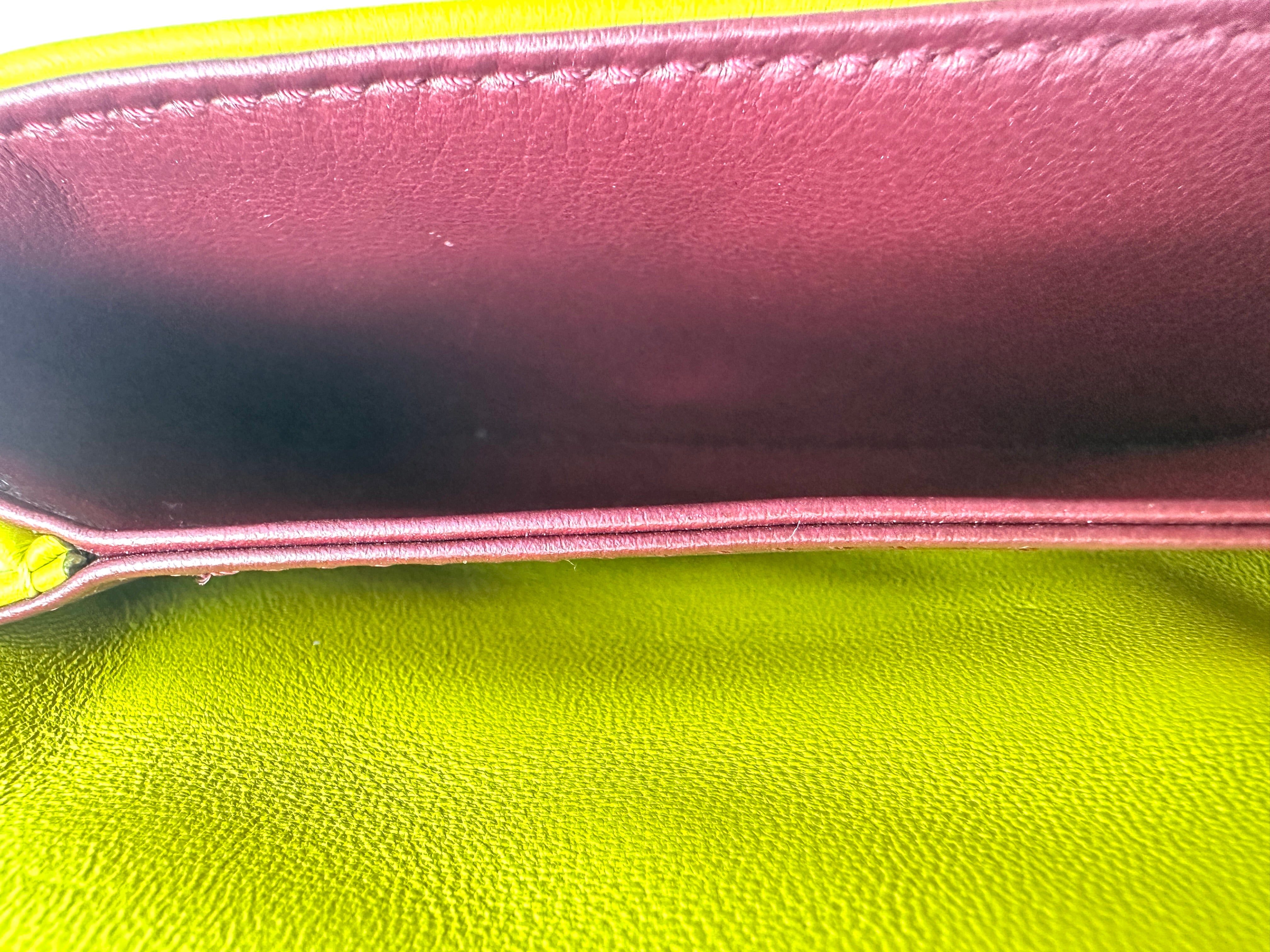 Louis Vuitton Coussin Yellow Embossed Puffy Leather Mini Shoulder Bag LV3007