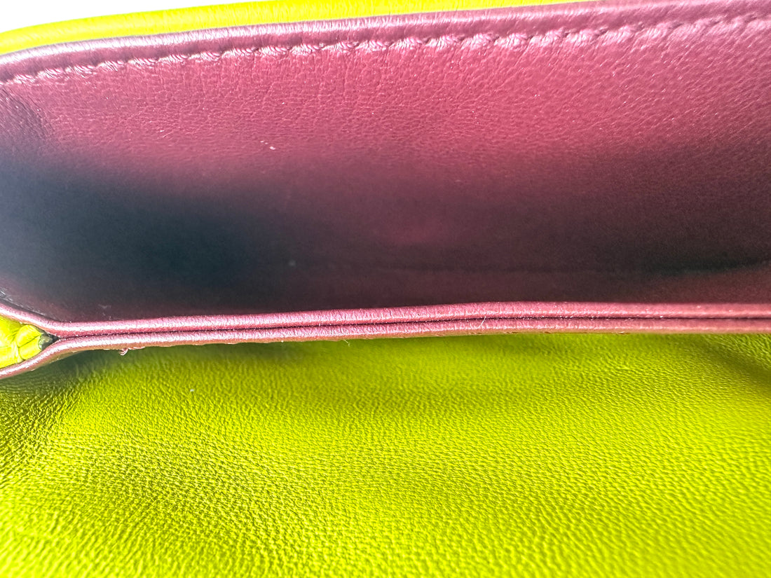 Louis Vuitton Coussin Yellow Embossed Puffy Leather Mini Shoulder Bag LV3007