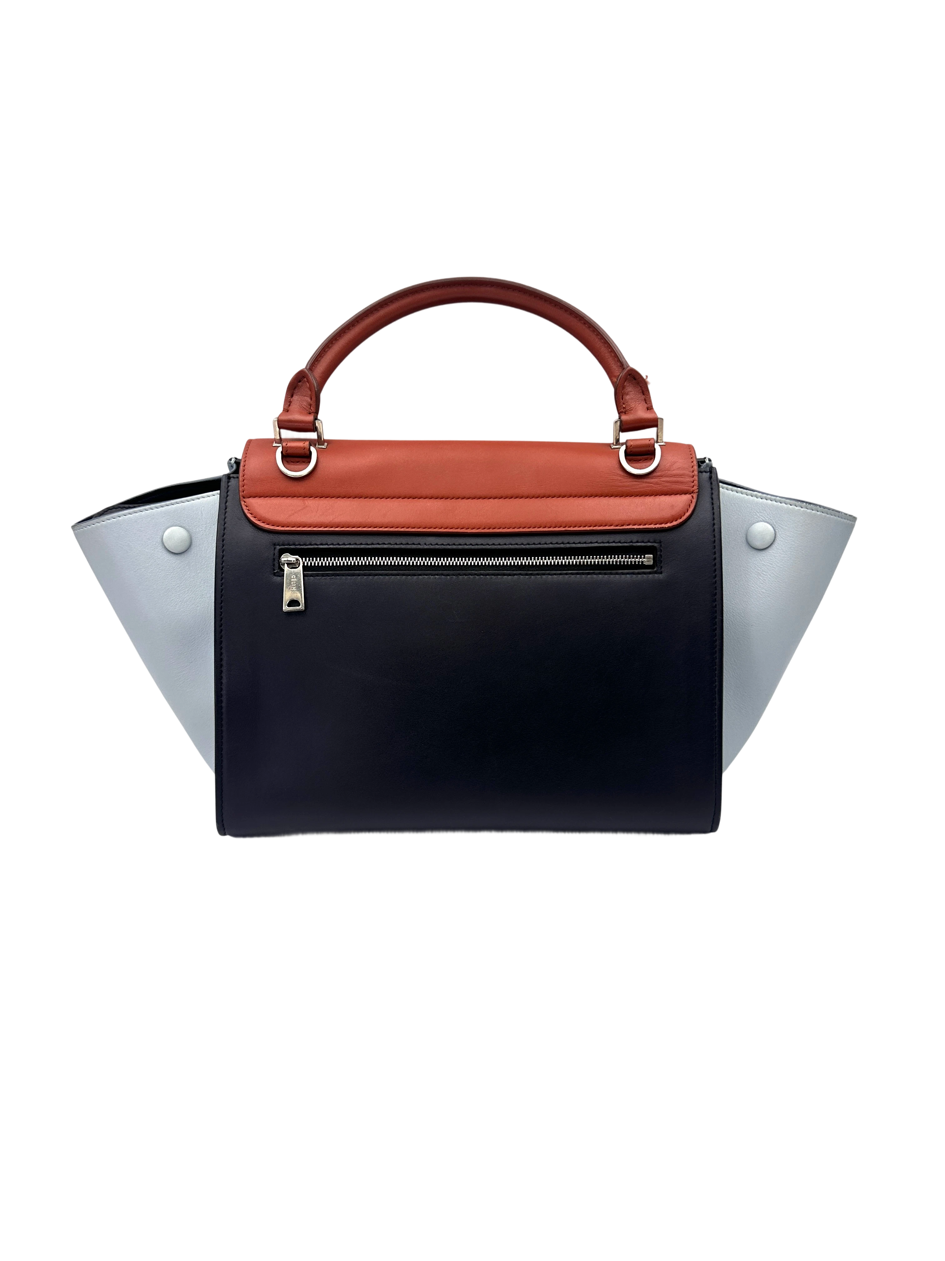 Celine Trapeze Multicolor Leather Handle Bag CE171