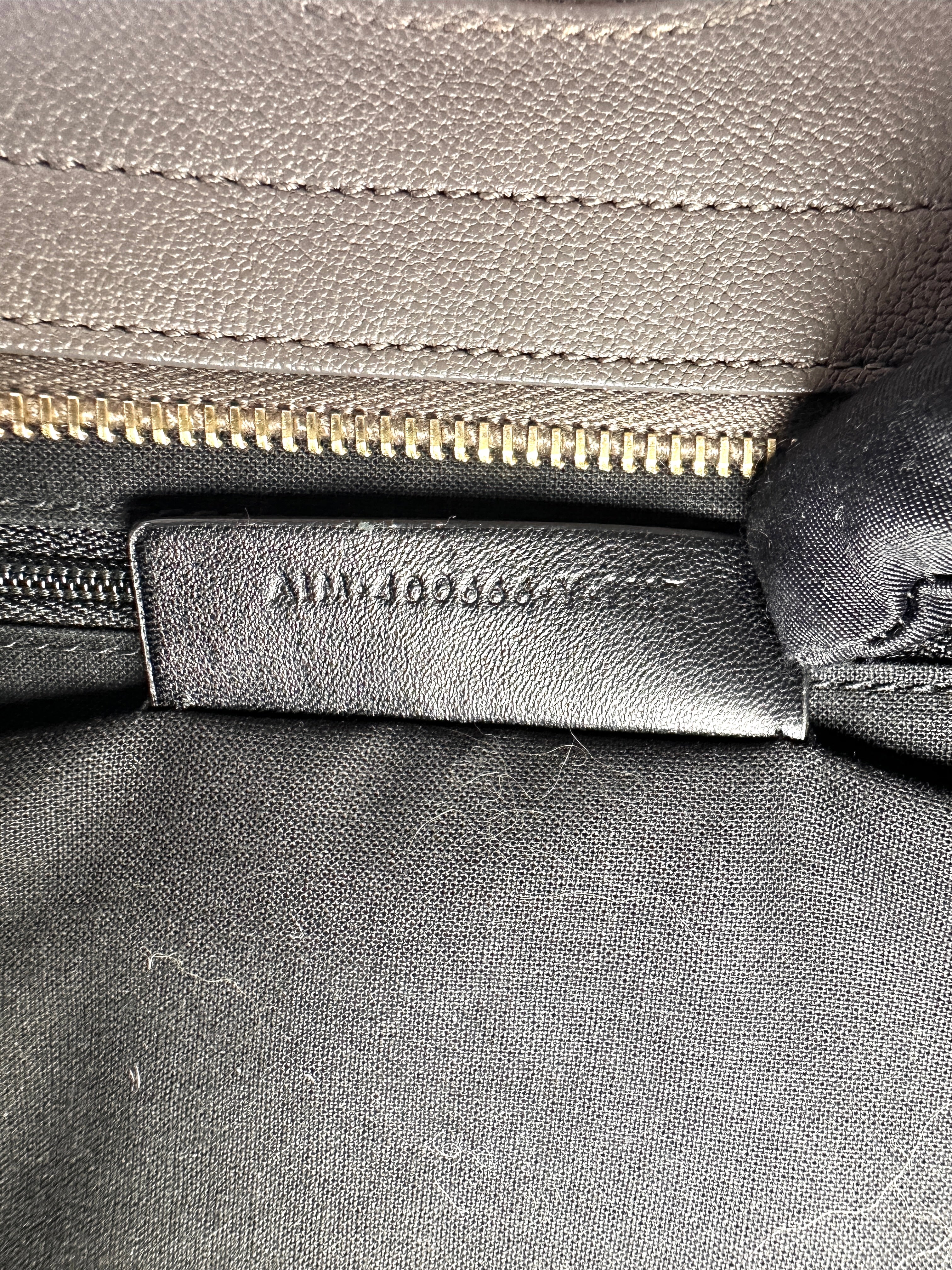 Saint Laurent Chyc Cabas Grey Leather Handle Bag SL257