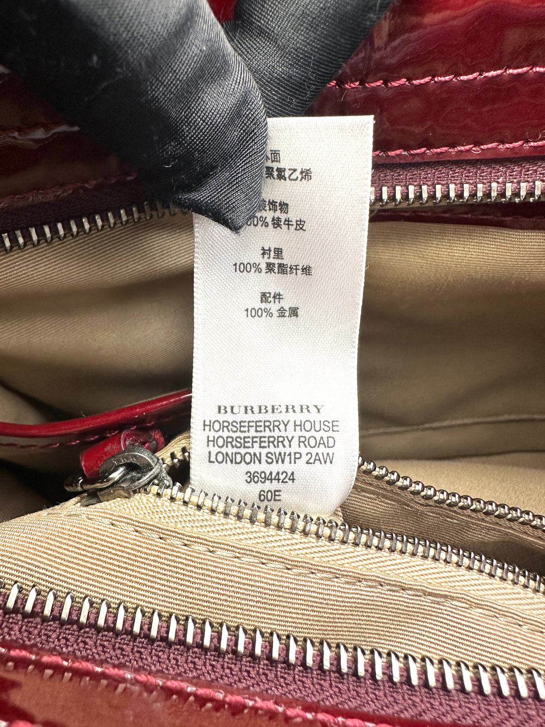 Burberry Red Star Print Supernova Check Hernvulle Shoulder Bag BR72