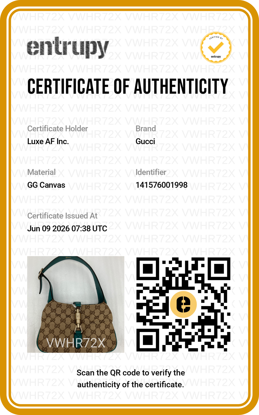 Gucci Jackie GG Supreme Canvas Mini Shoulder Bag GG1301