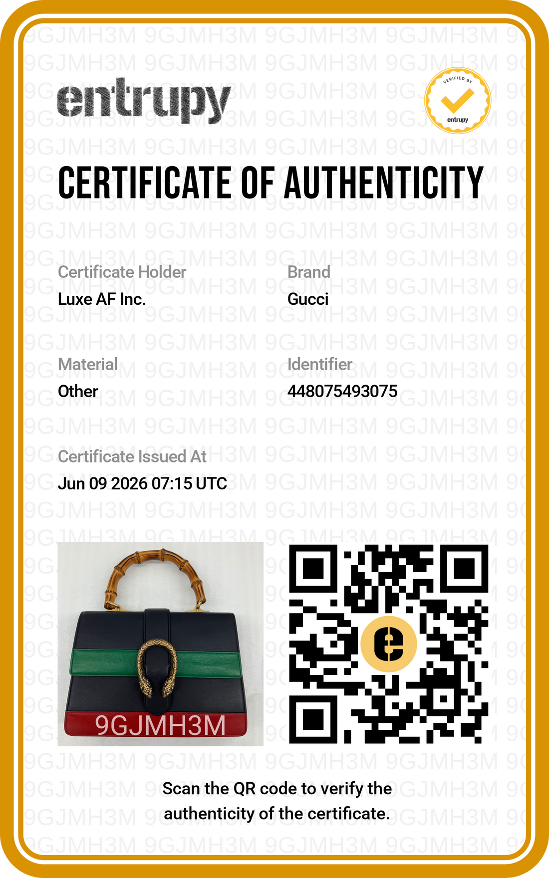 Gucci Dionysus Black Leather Bamboo Handle Bag GG1302