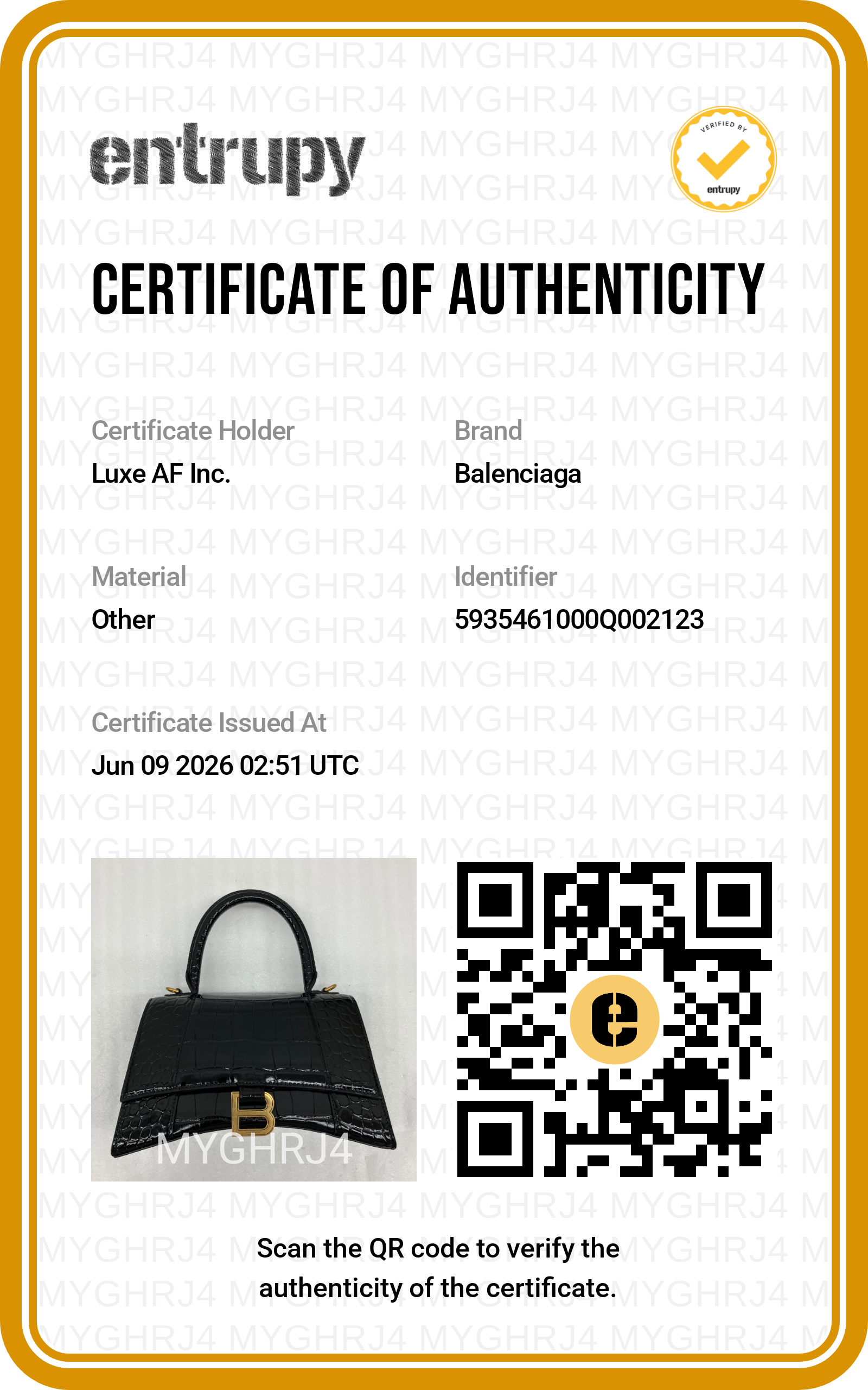 Balenciaga Hourglass Black Croc-Embossed Leather Handle Bag BB78
