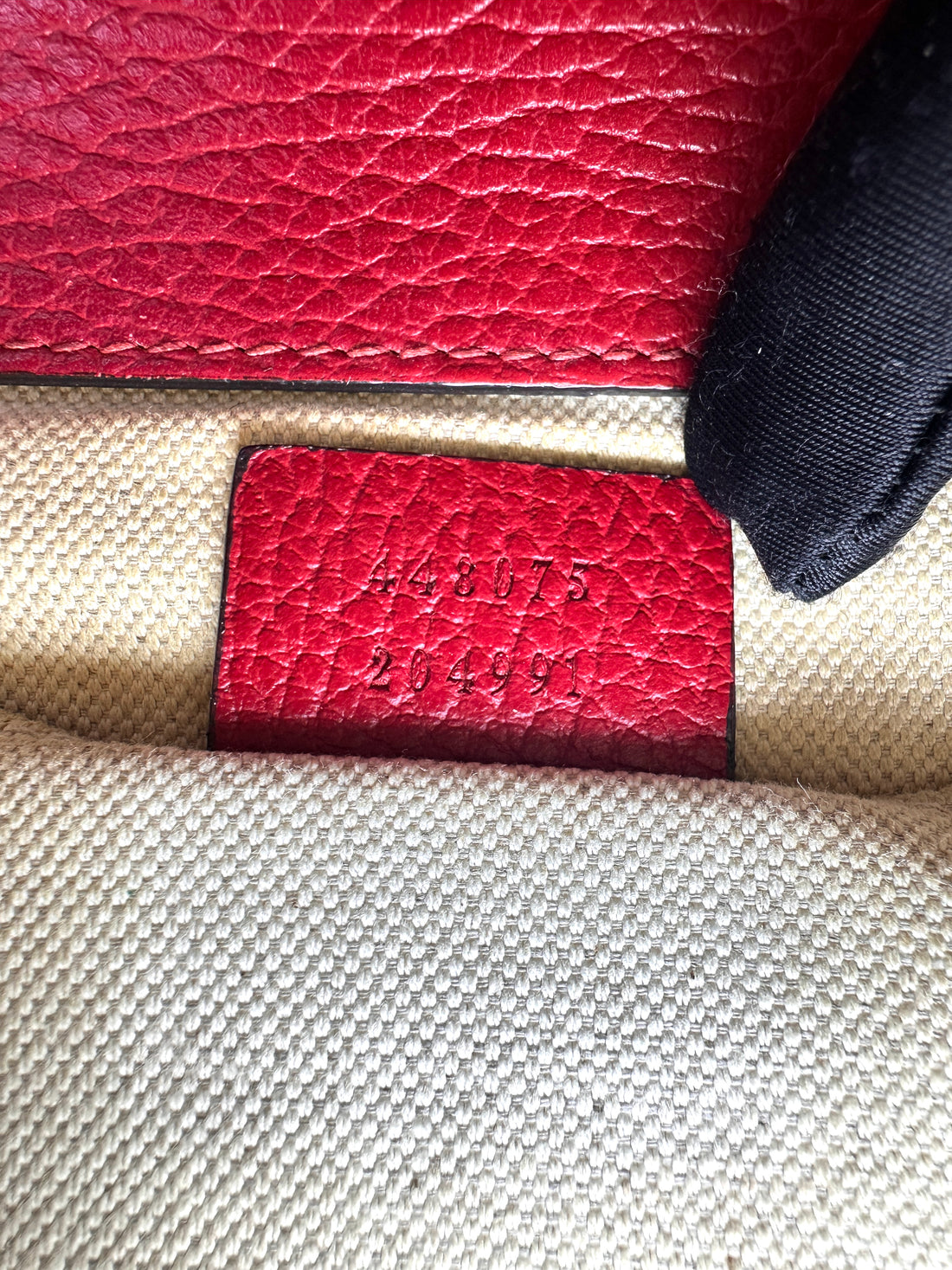Gucci Dionysus Red Leather Medium Size Bamboo Handle Bag GG1311