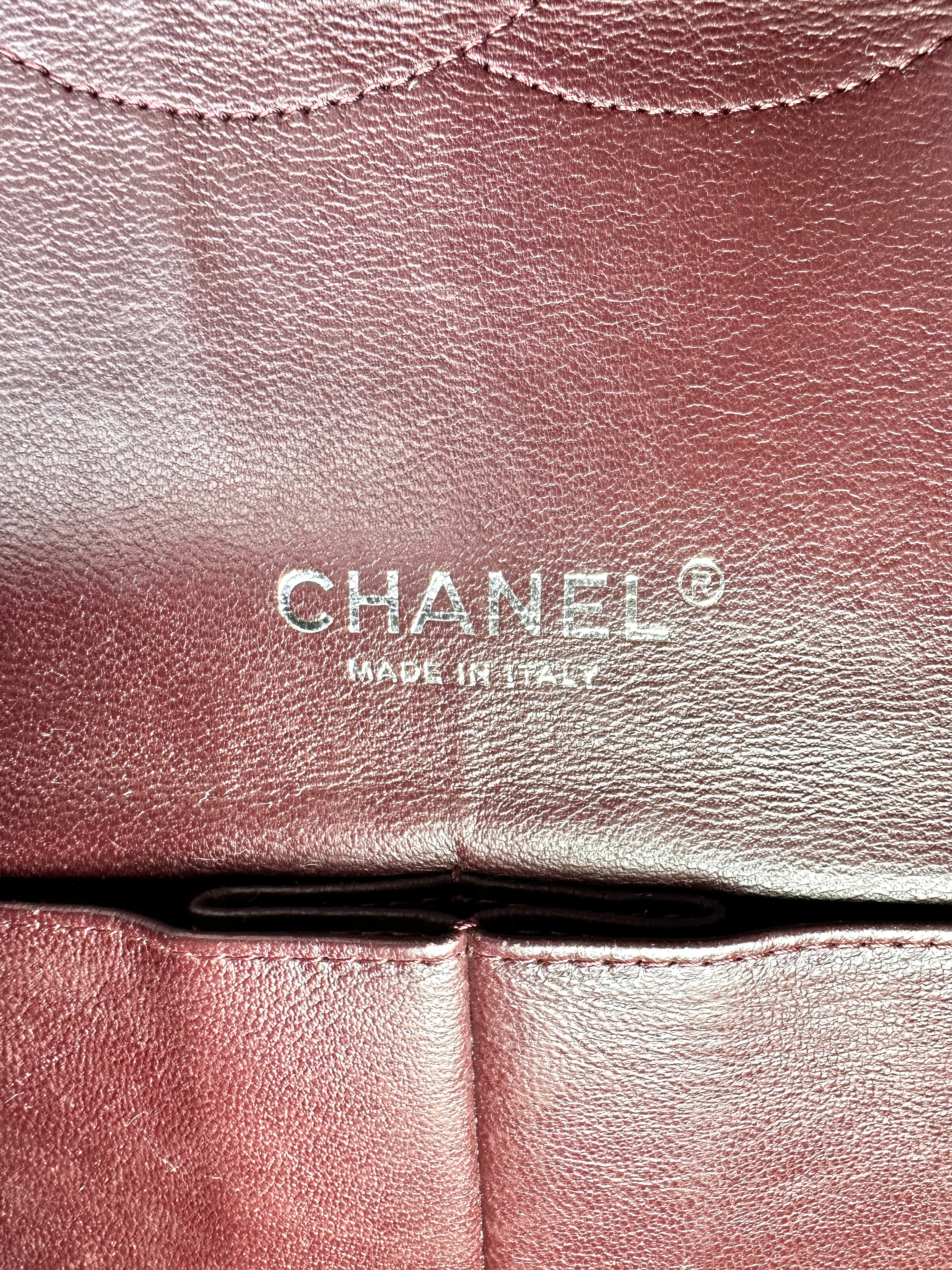 Chanel Classic Flap Black Quilted Leather Maxi Shoulder Bag With Silver Buckle(15***07) CC2146