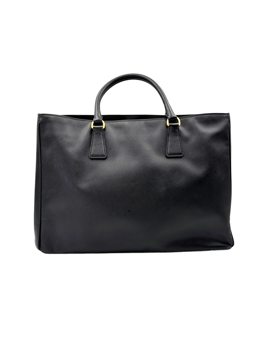 Prada Galleria Black Saffiano Leather Handle Bag PR472