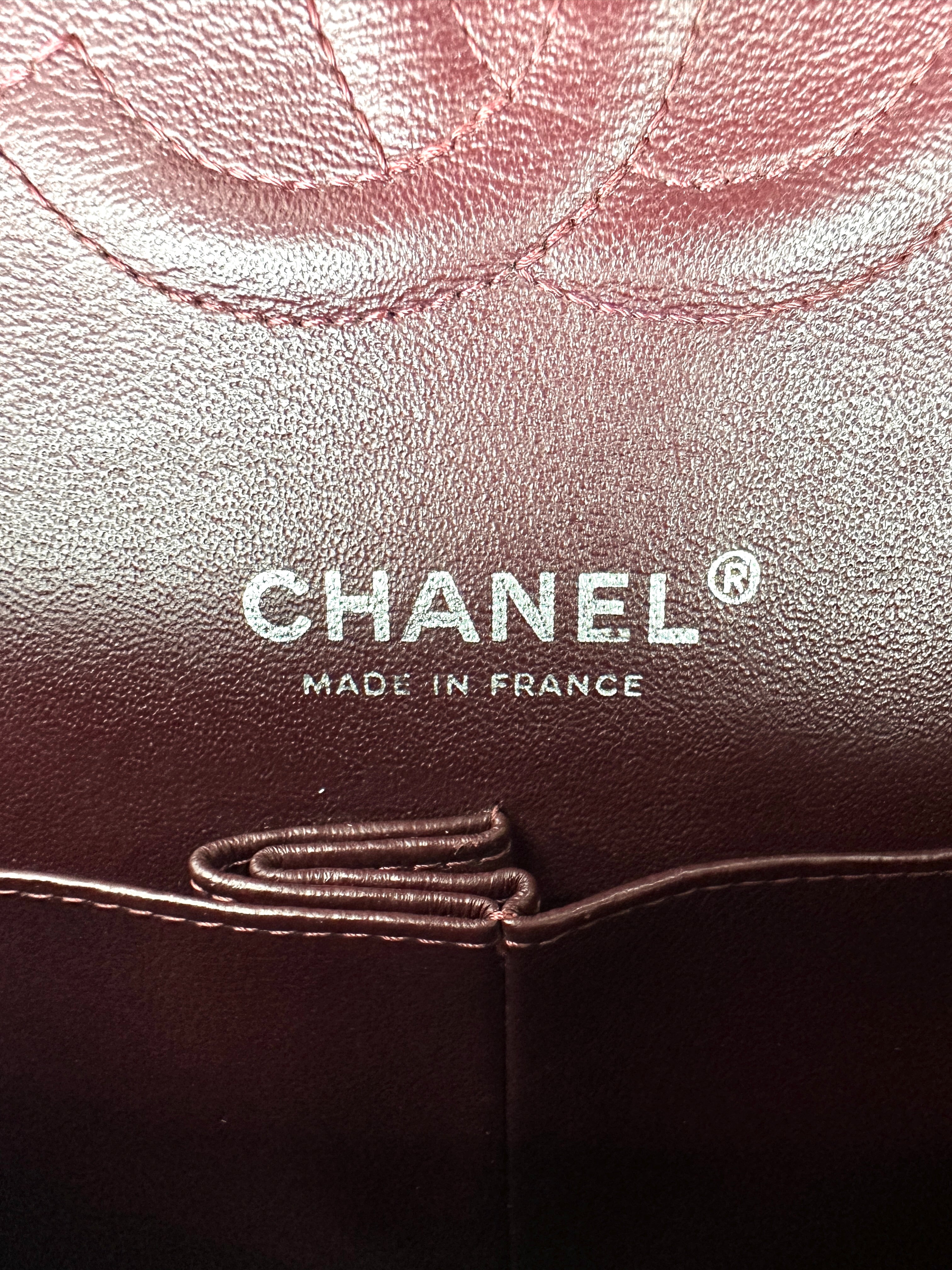 Chanel Classic Flap Black Quilted Lambskin Medium Size Shoulder Bag With Silver Buckle(13***00) CC2143