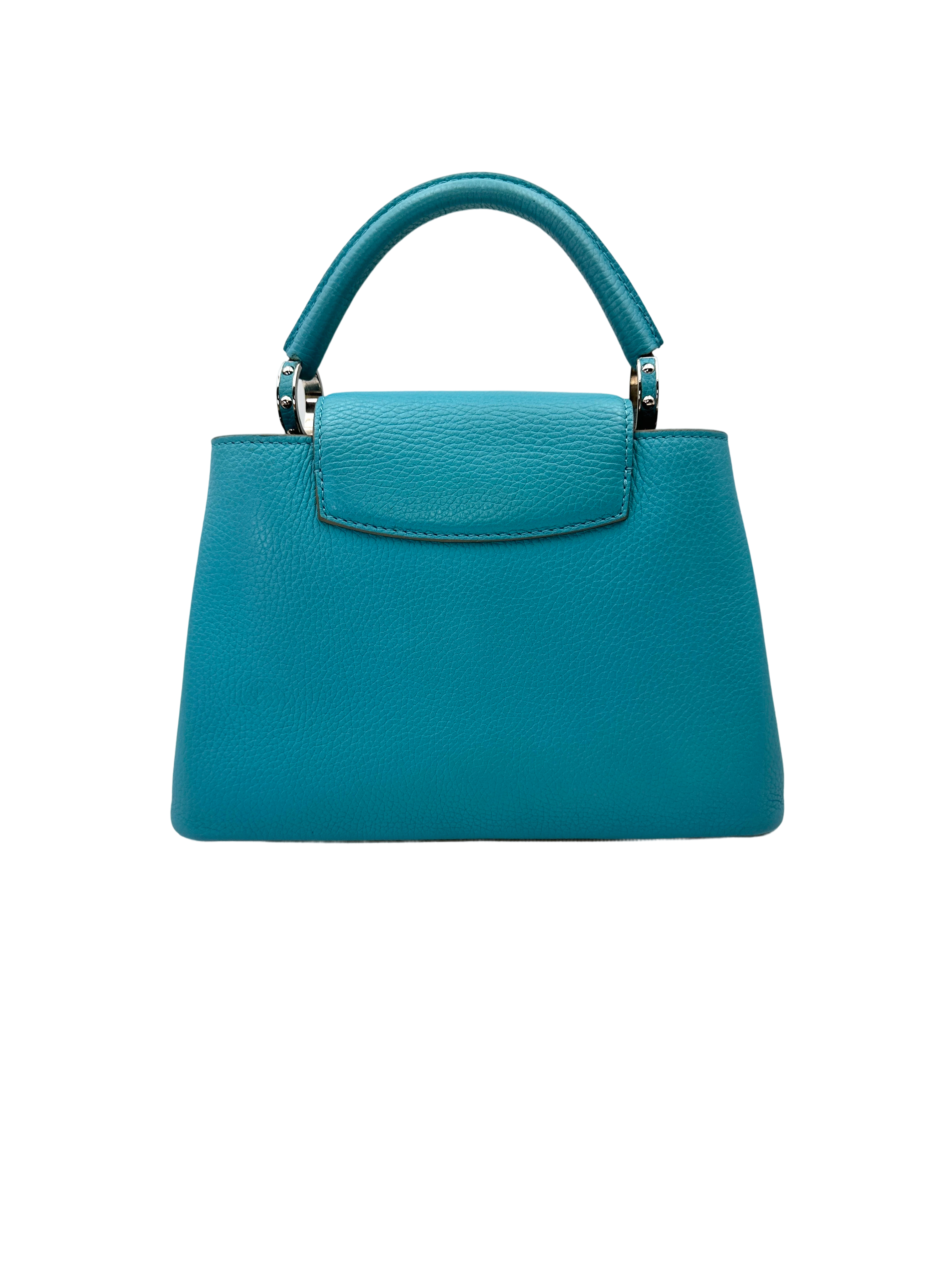 Louis Vuitton Capucines BB Blue Taurillon Leather Handle Bag LV3016