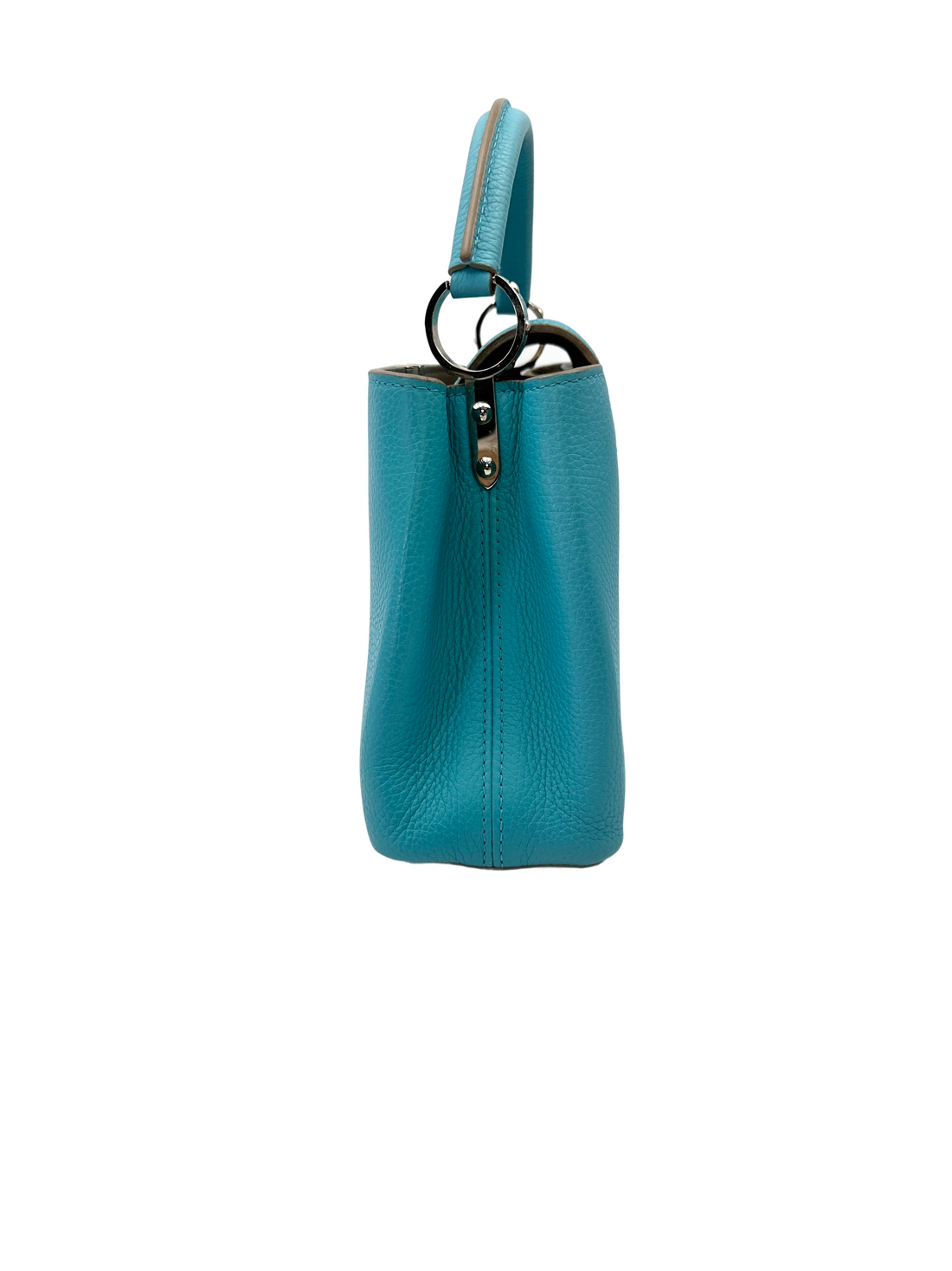 Louis Vuitton Capucines BB Blue Taurillon Leather Handle Bag LV3016