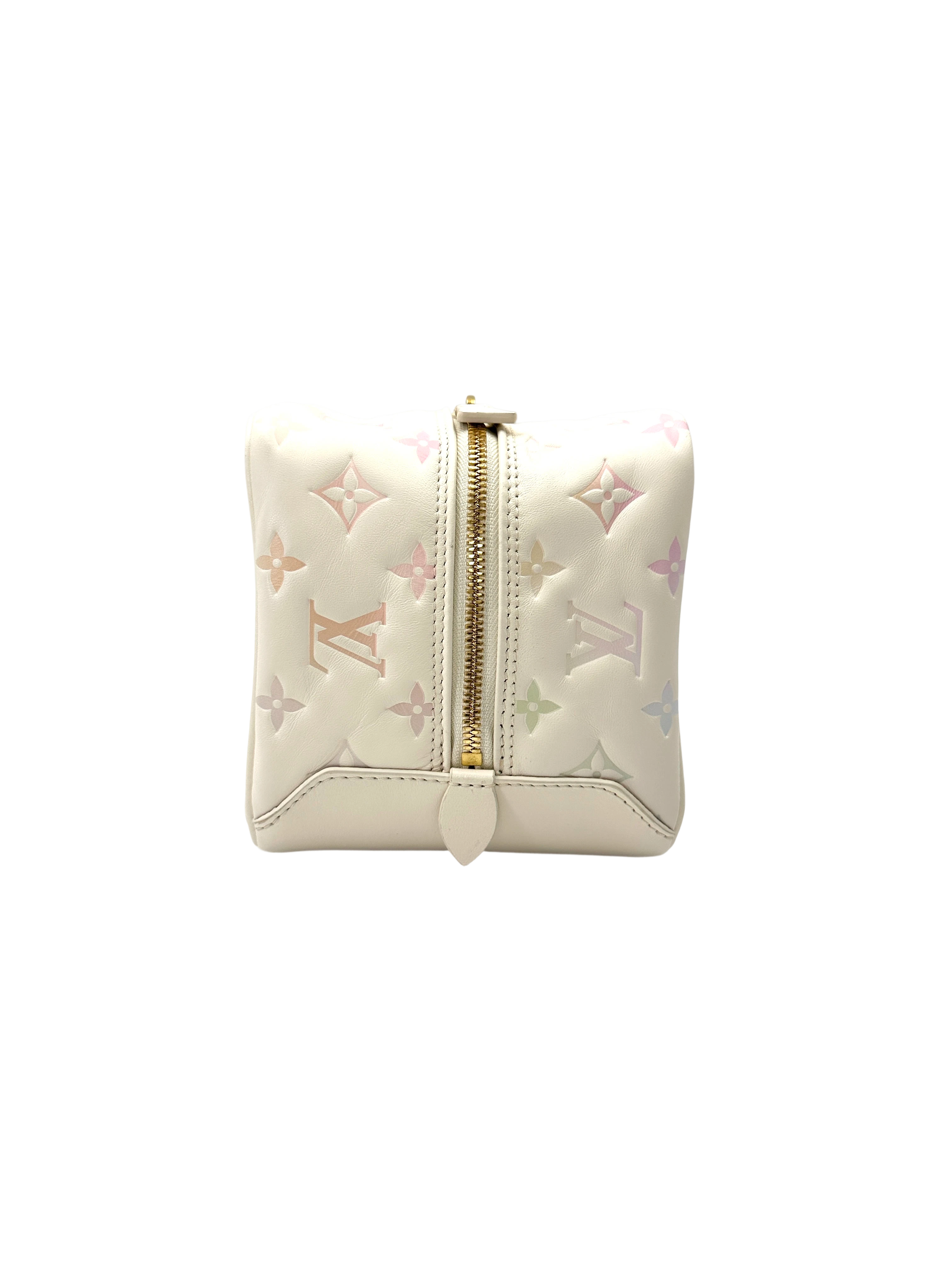 Louis Vuitton New Square Quartz Multicolor Monogram Embossed Leather Square Bag LV3010