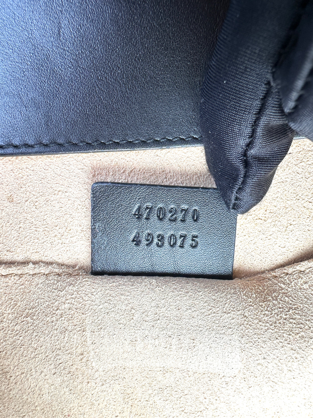 Gucci Sylvie Black Velvet Top Handle Bag GG1306