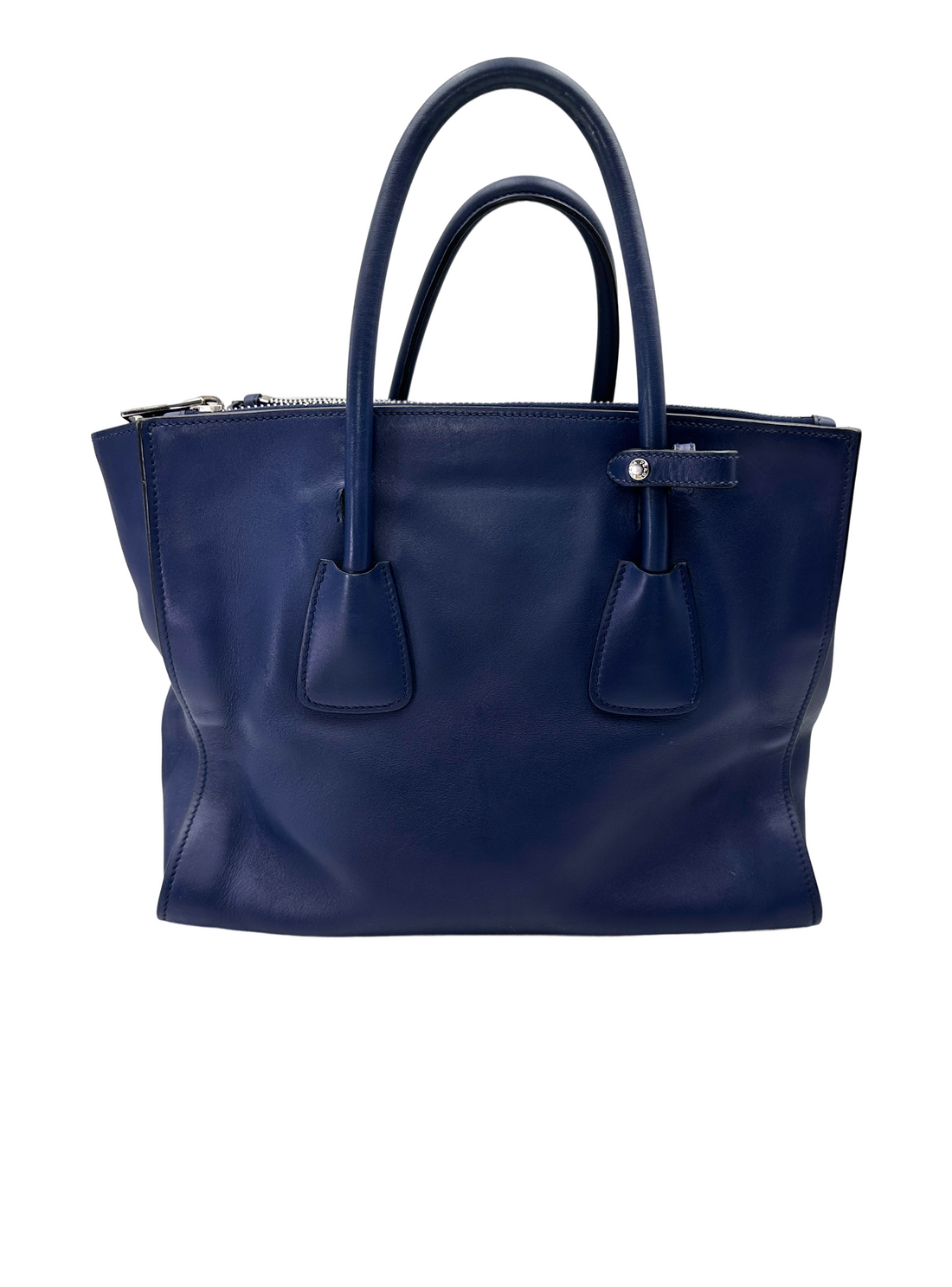 Prada Galleria Navy Saffiano Leather Handle Bag PR474