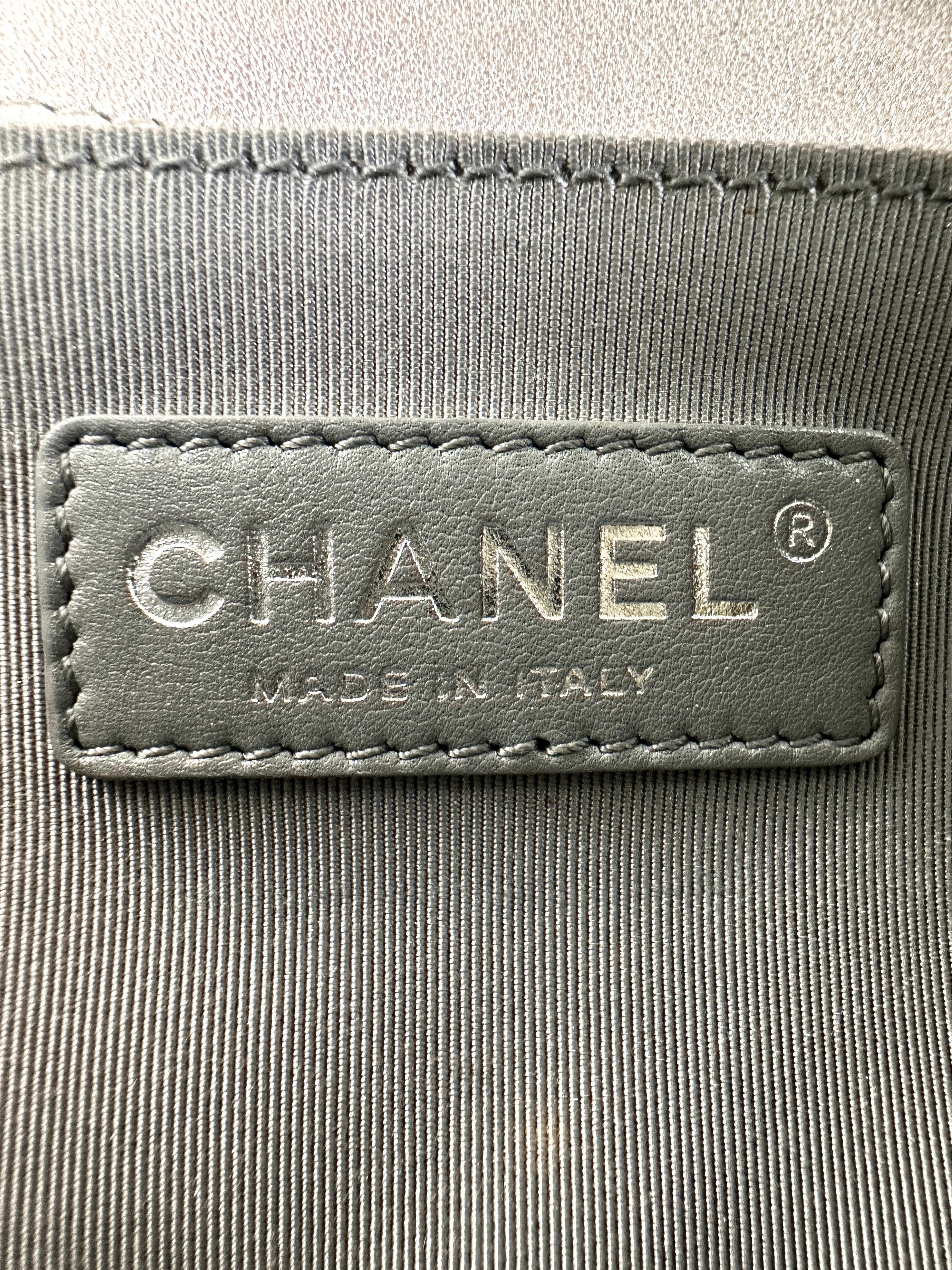 Chanel LeBoy Silver Perforated Quilted Leather Flap Bag With Silver Buckle(18***98) CC2147
